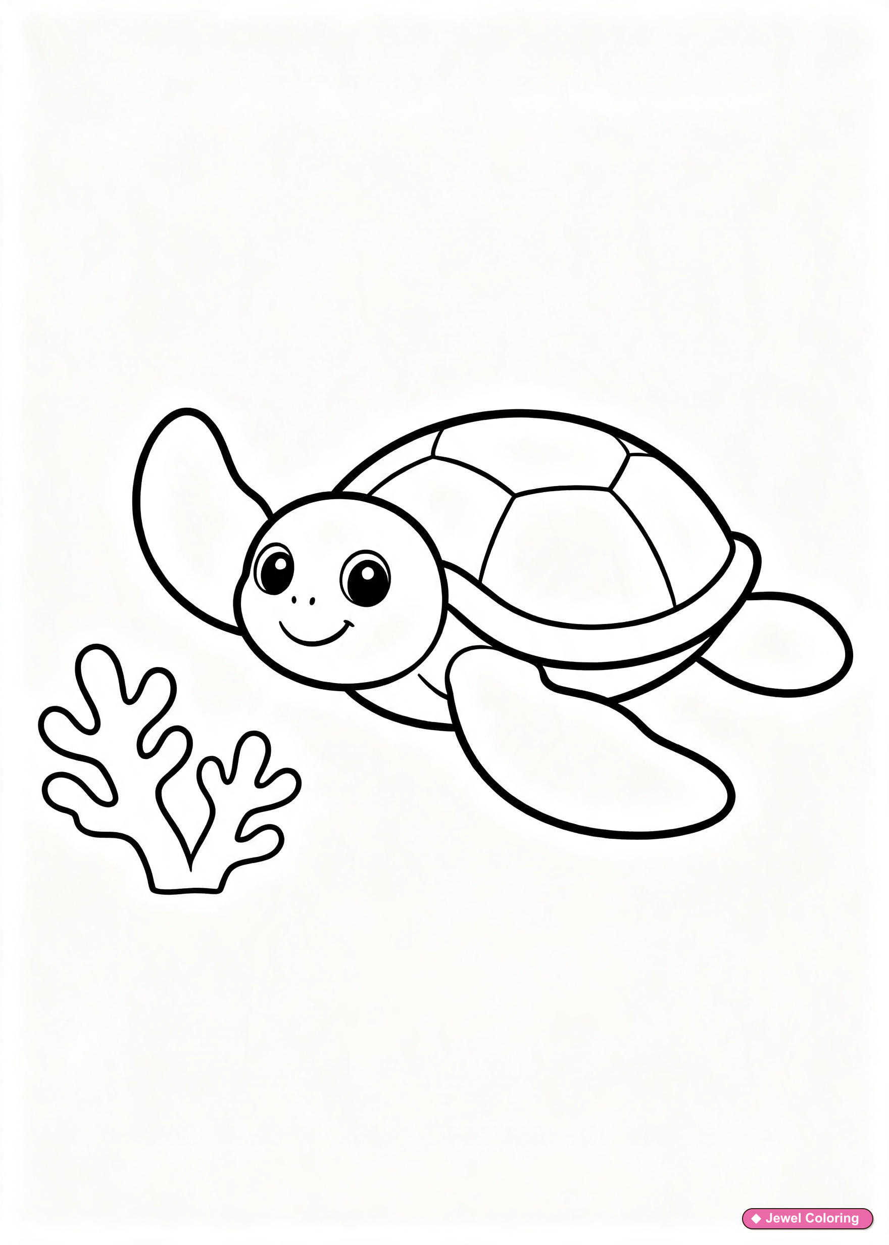 Sea Turtle Coloring Page printable animals coloring page