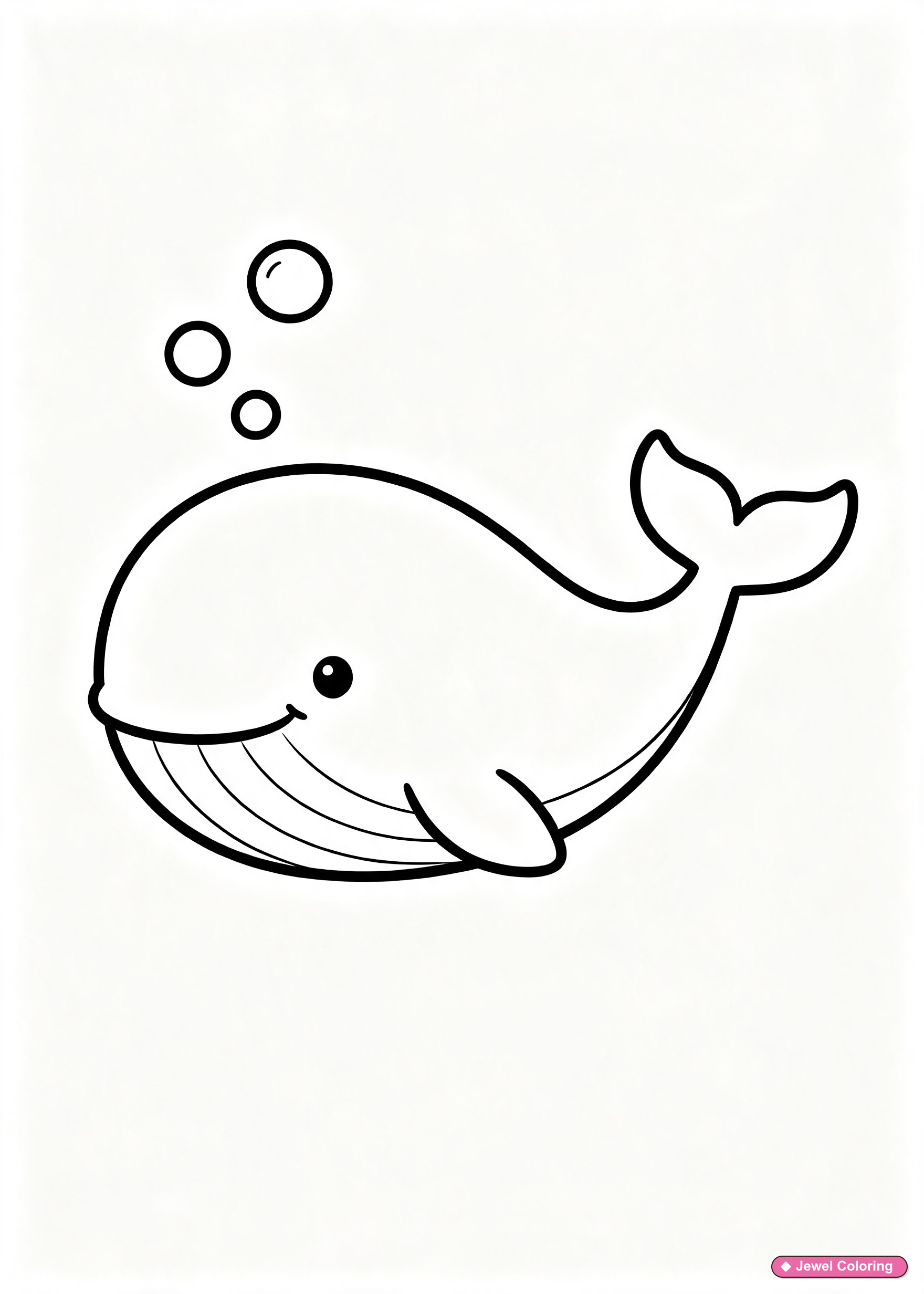 Whale Coloring Page printable animals coloring page