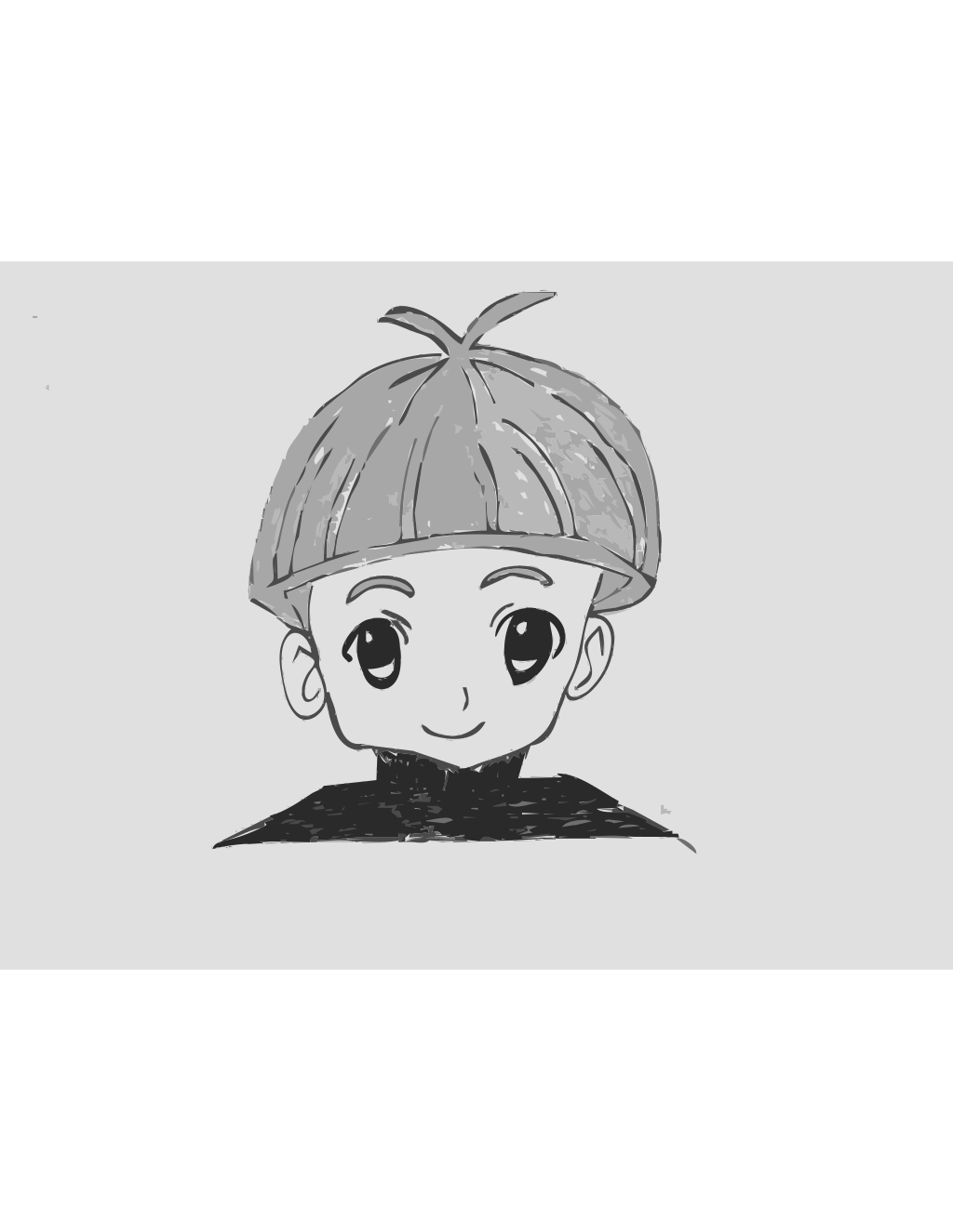 Anime coloring page preview