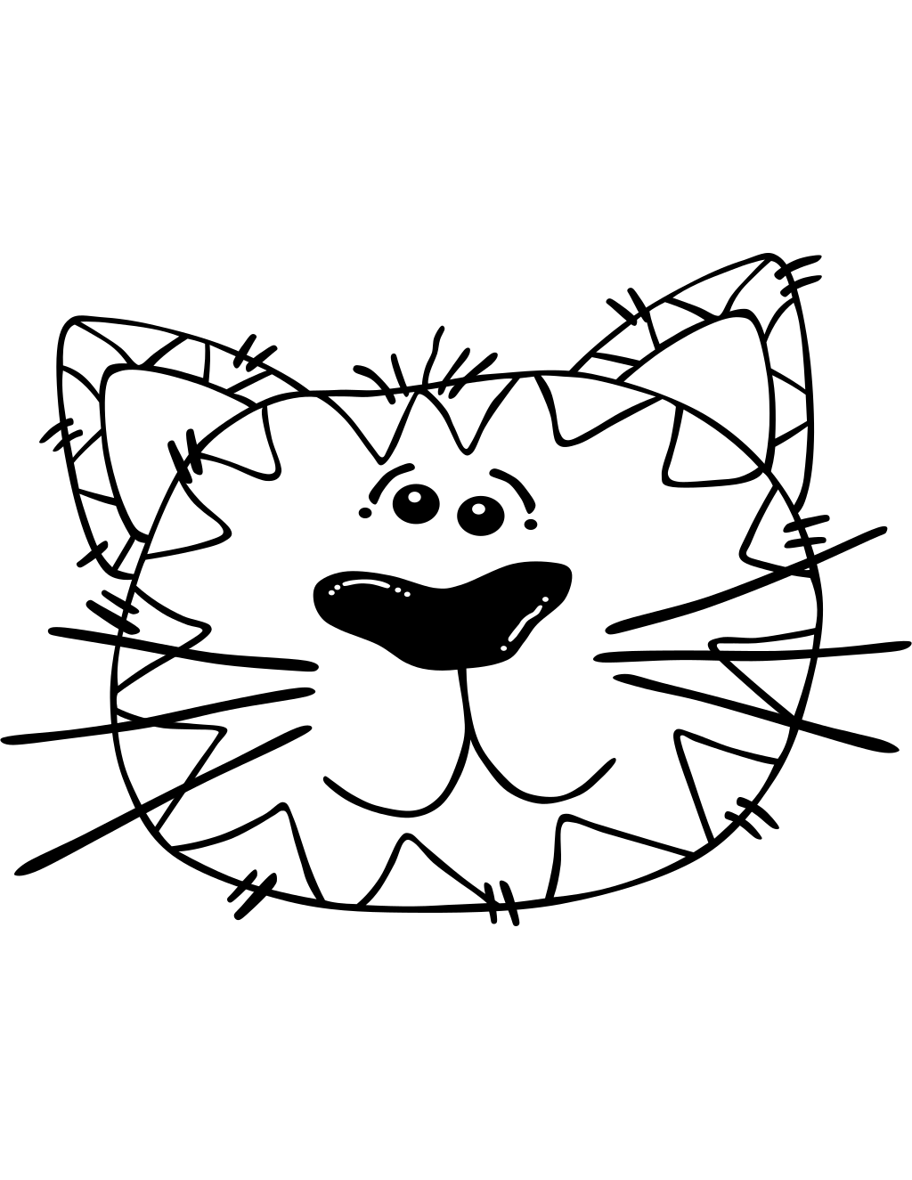 Cats coloring sheet preview