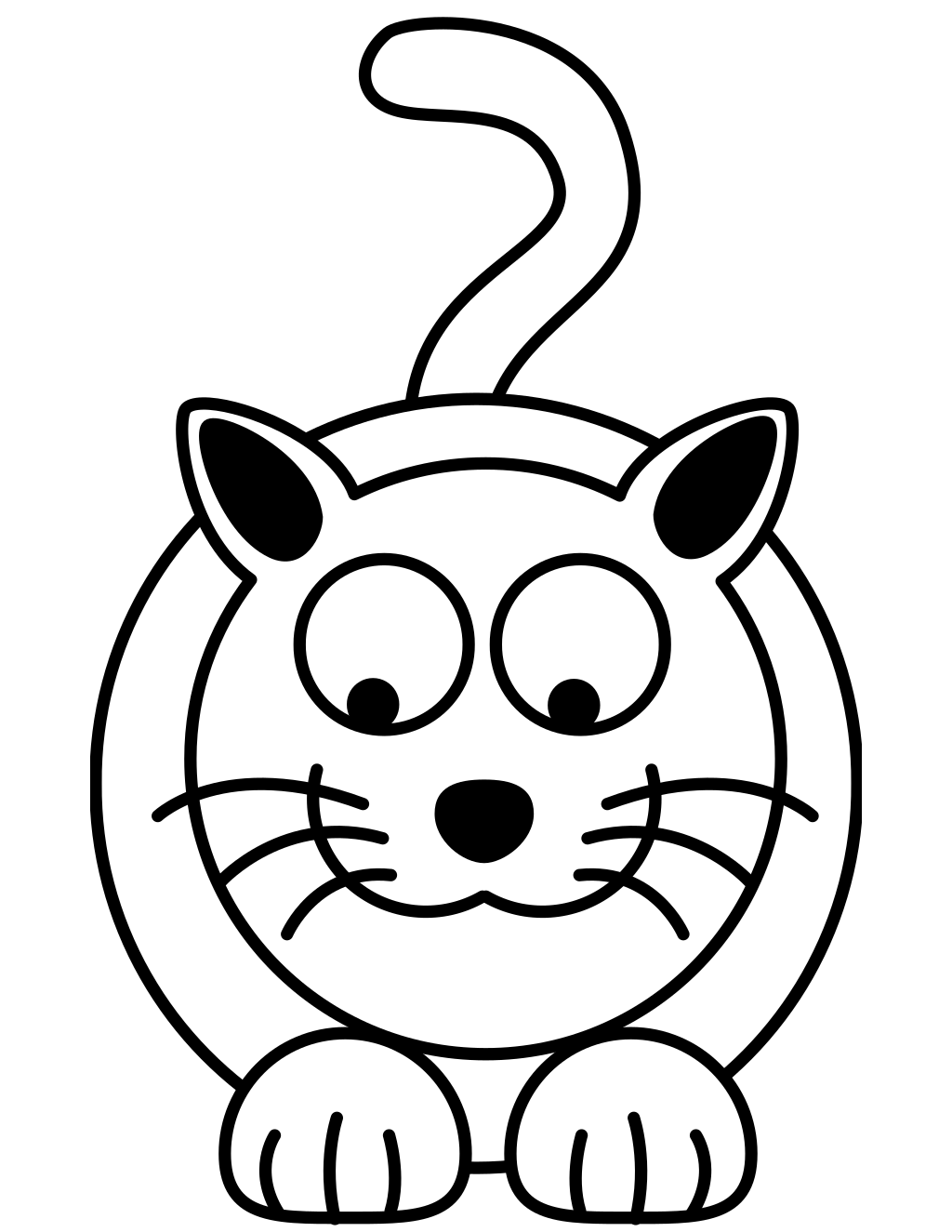 Kitty Cat 03 printable cats coloring page