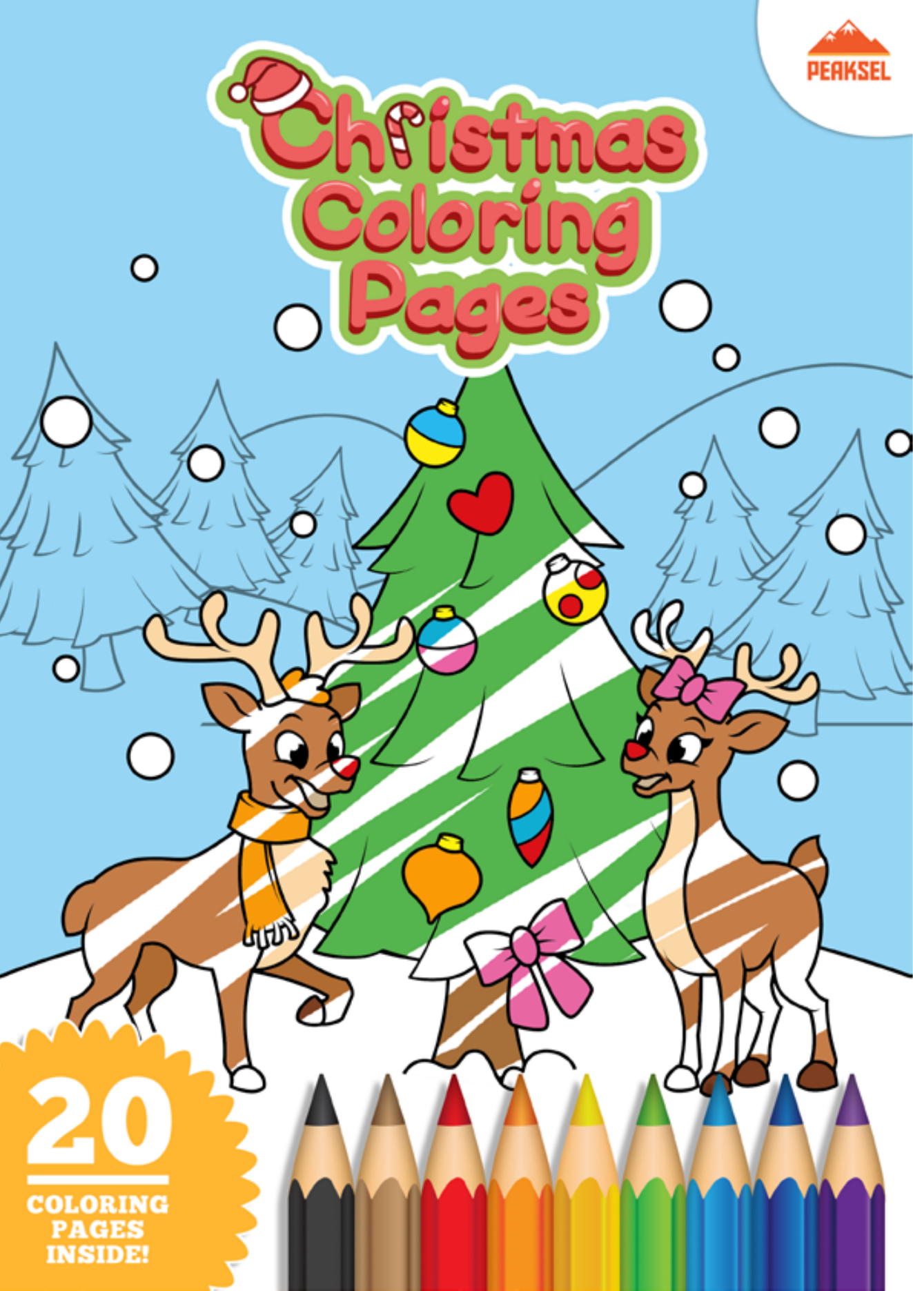 Christmas Coloring Book Page 01 printable december coloring page