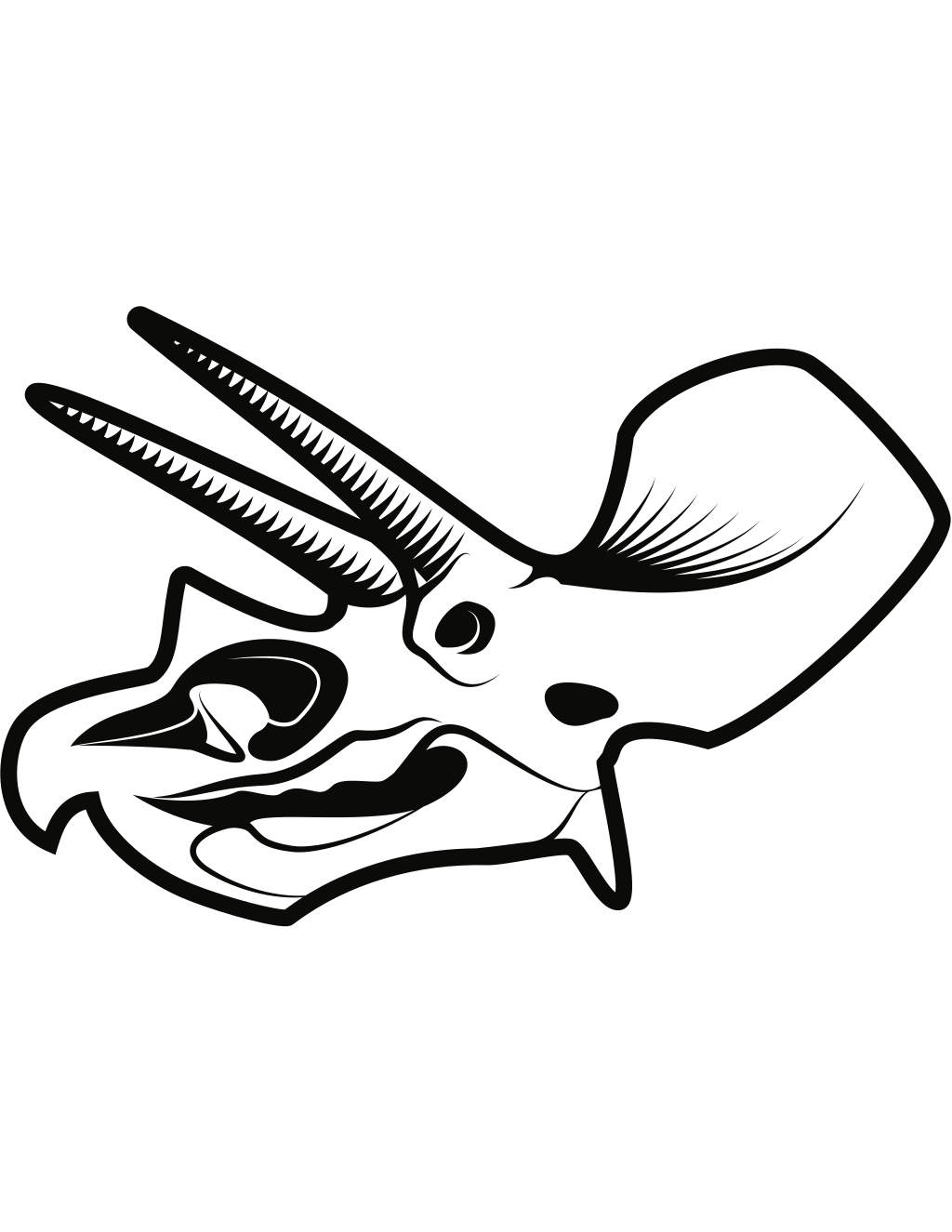 Dinosaur Outline printable dinosaurs coloring page