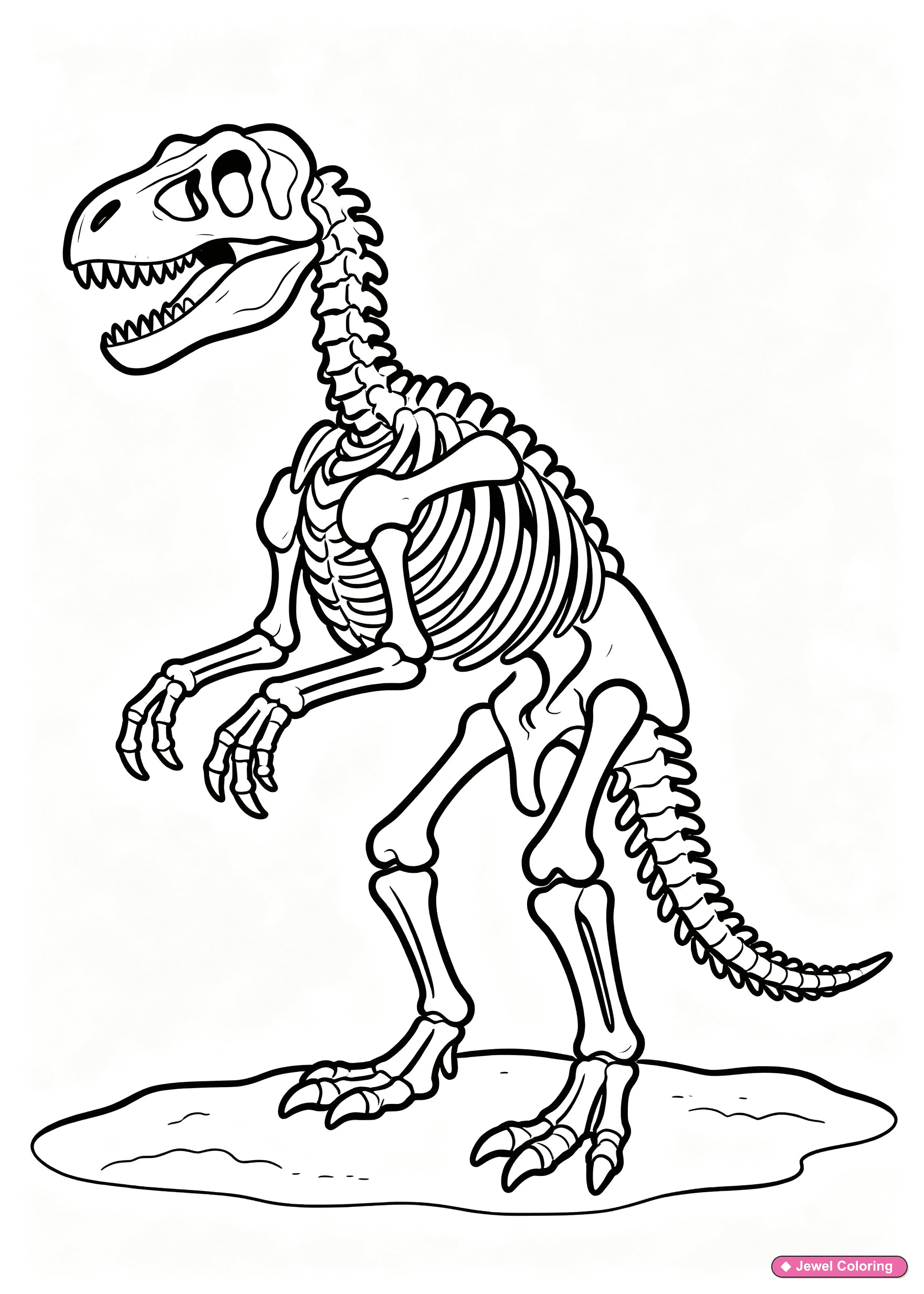 Dinosaur Valentine Coloring Page printable dinosaurs coloring page