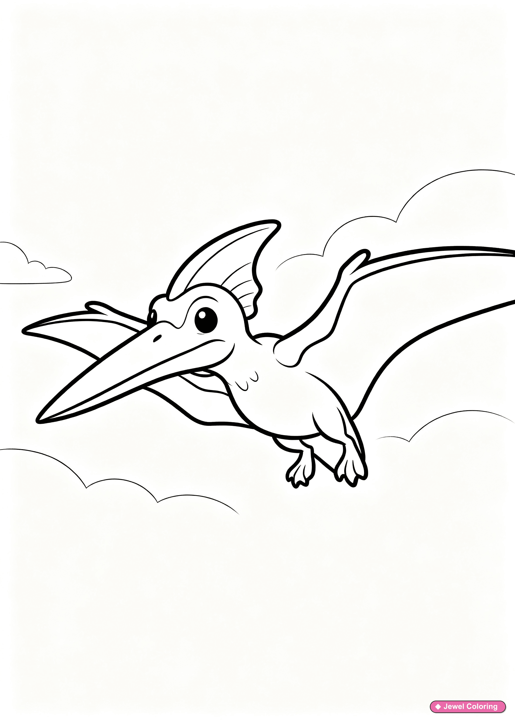 Dinosaur With Volcano Coloring Page printable dinosaurs coloring page