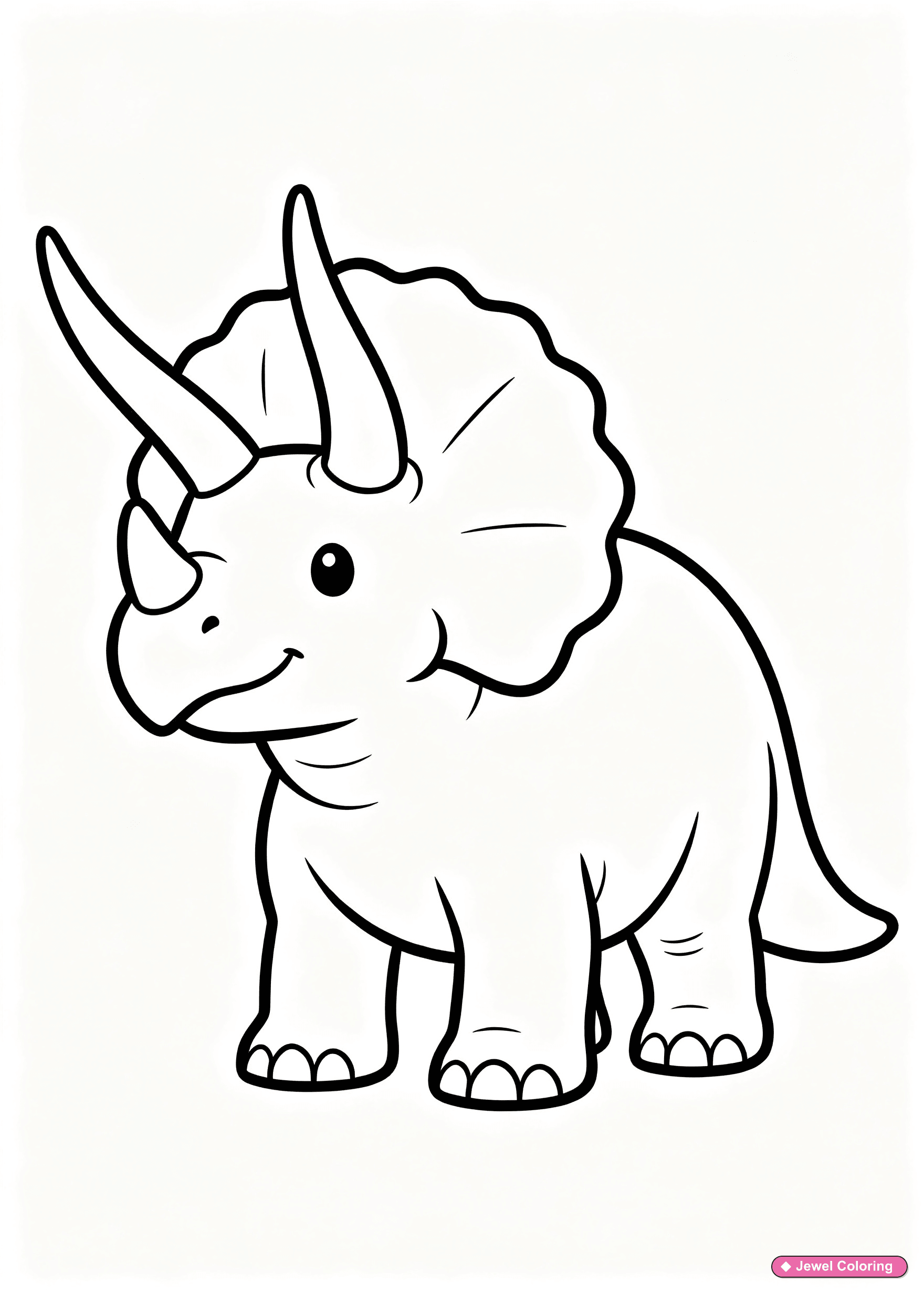 Pachycephalosaurus Dinosaur Coloring Page printable dinosaurs coloring page