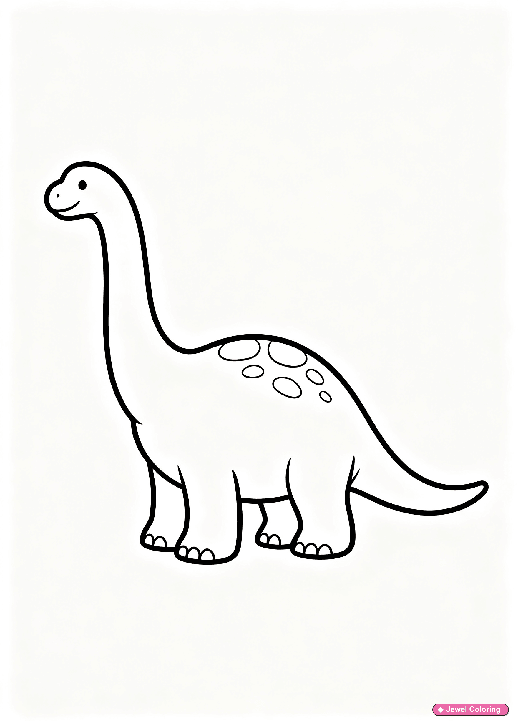 Standing Dinosaur Coloring Page printable dinosaurs coloring page