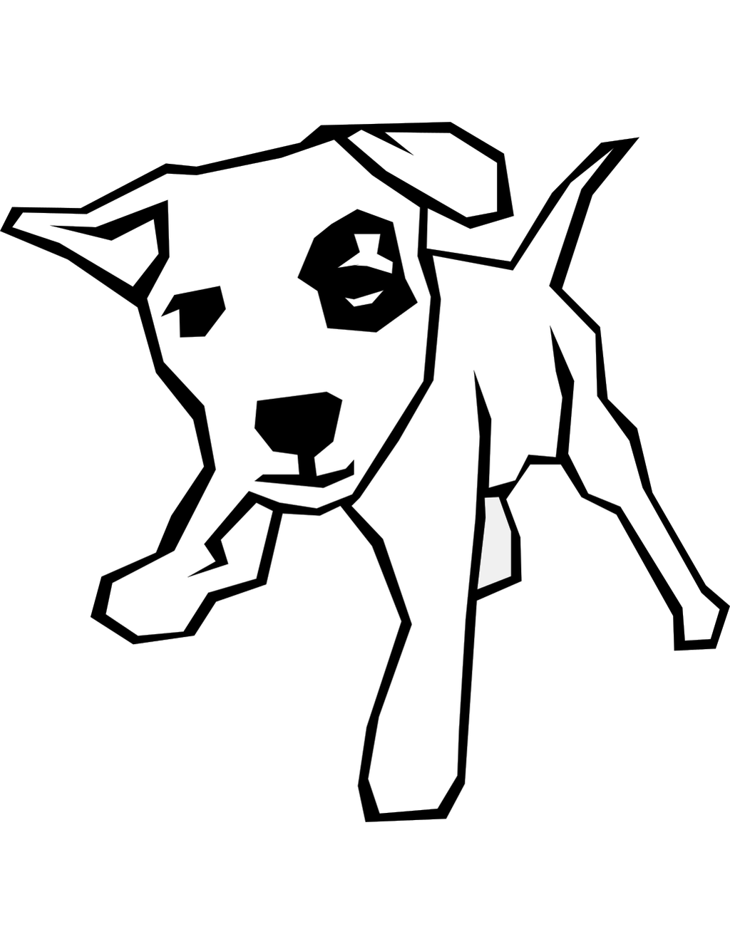 Dogs coloring page preview
