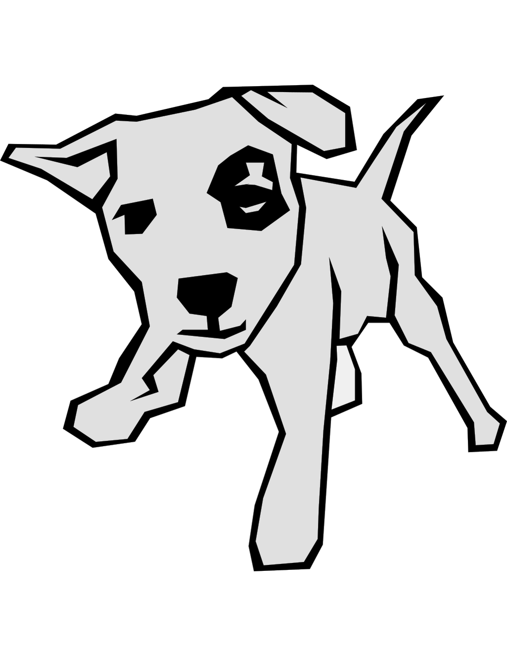 Dog Outline printable dogs coloring page