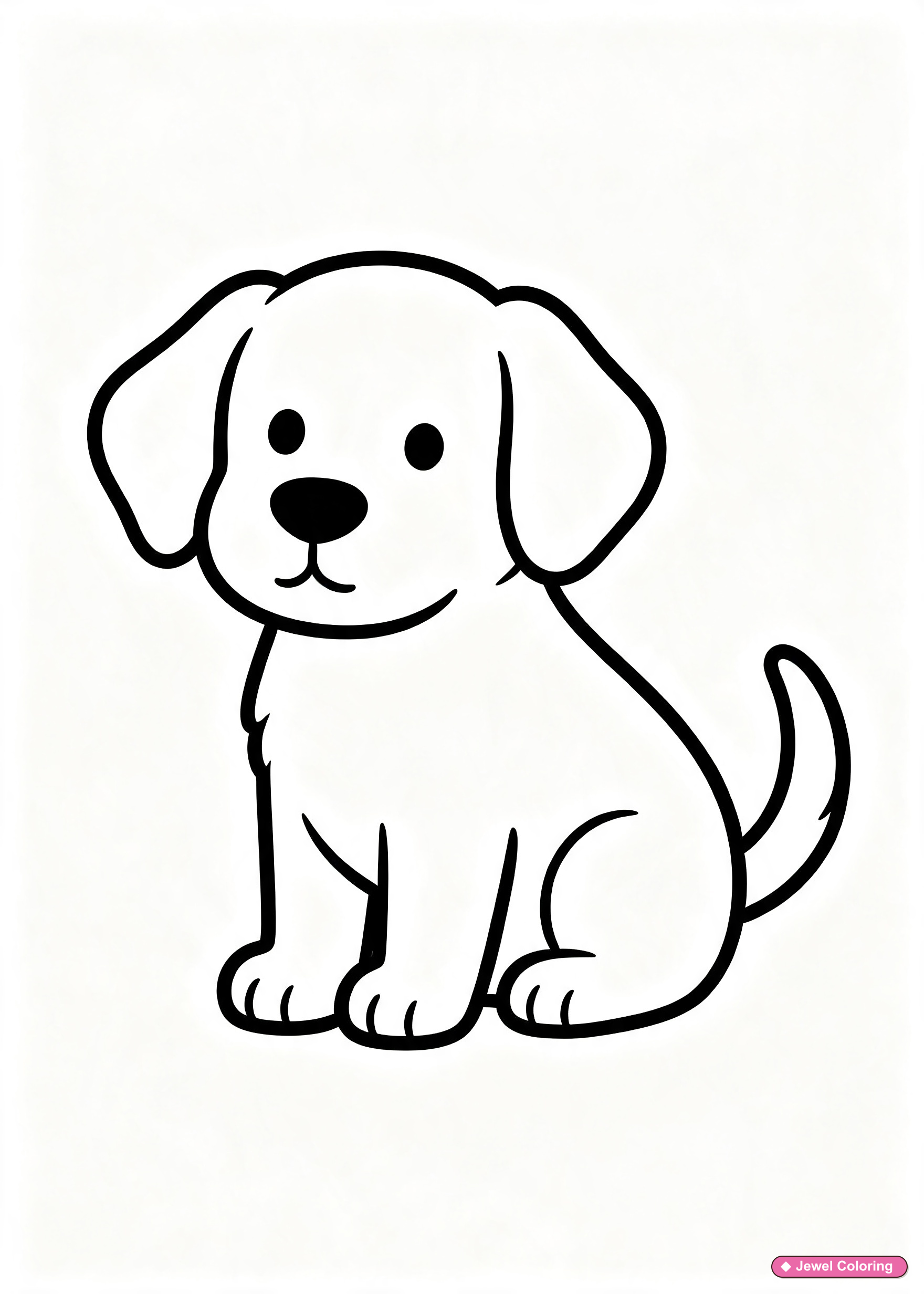 Dogs coloring page preview