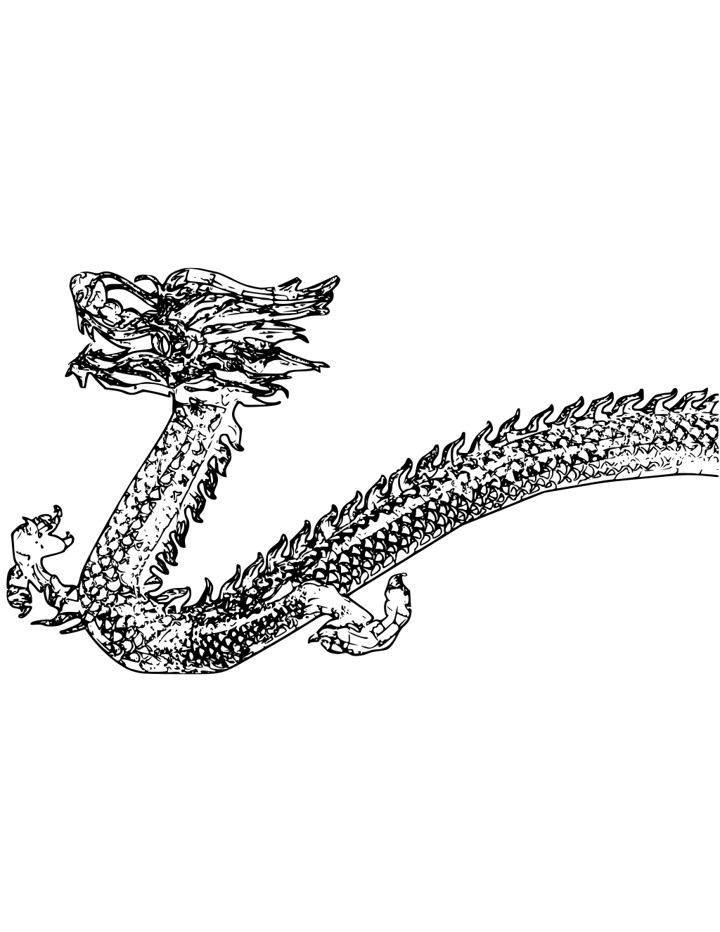 Cute Dragon Coloring Page printable dragons coloring page