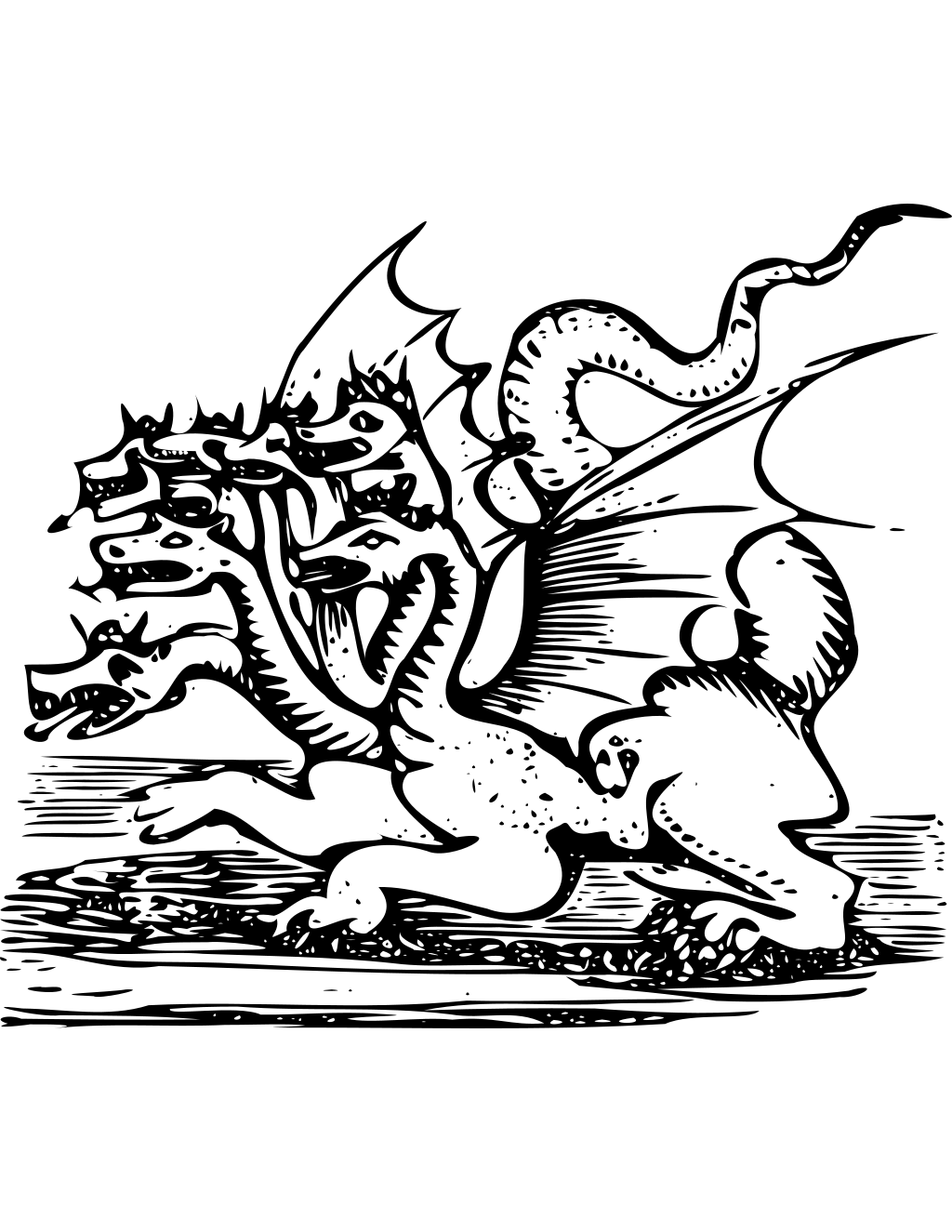 Daniels Dragon printable dragons coloring page
