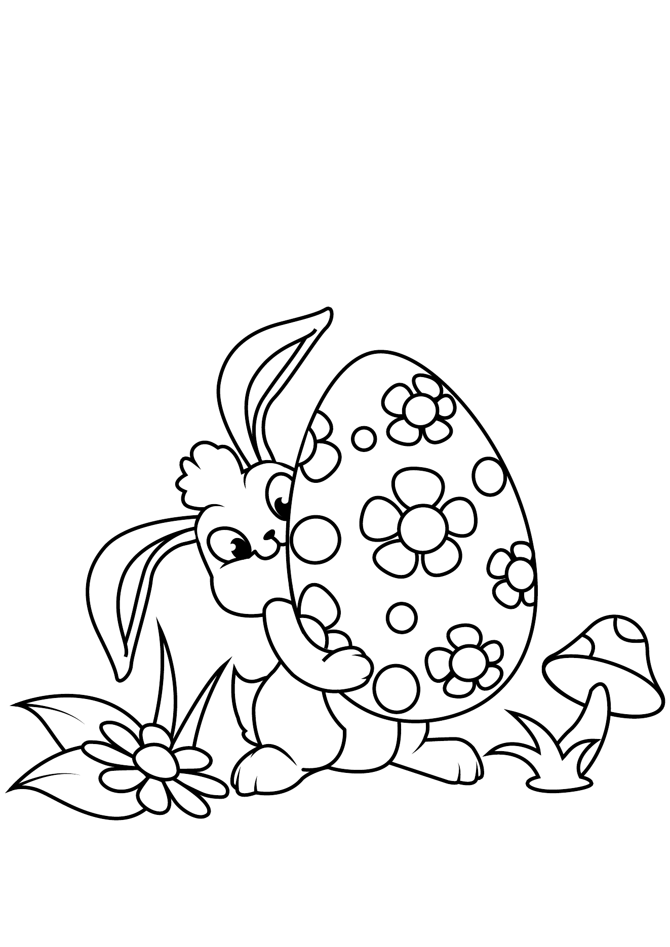 Easter Coloring Book Page 08 printable easter coloring page