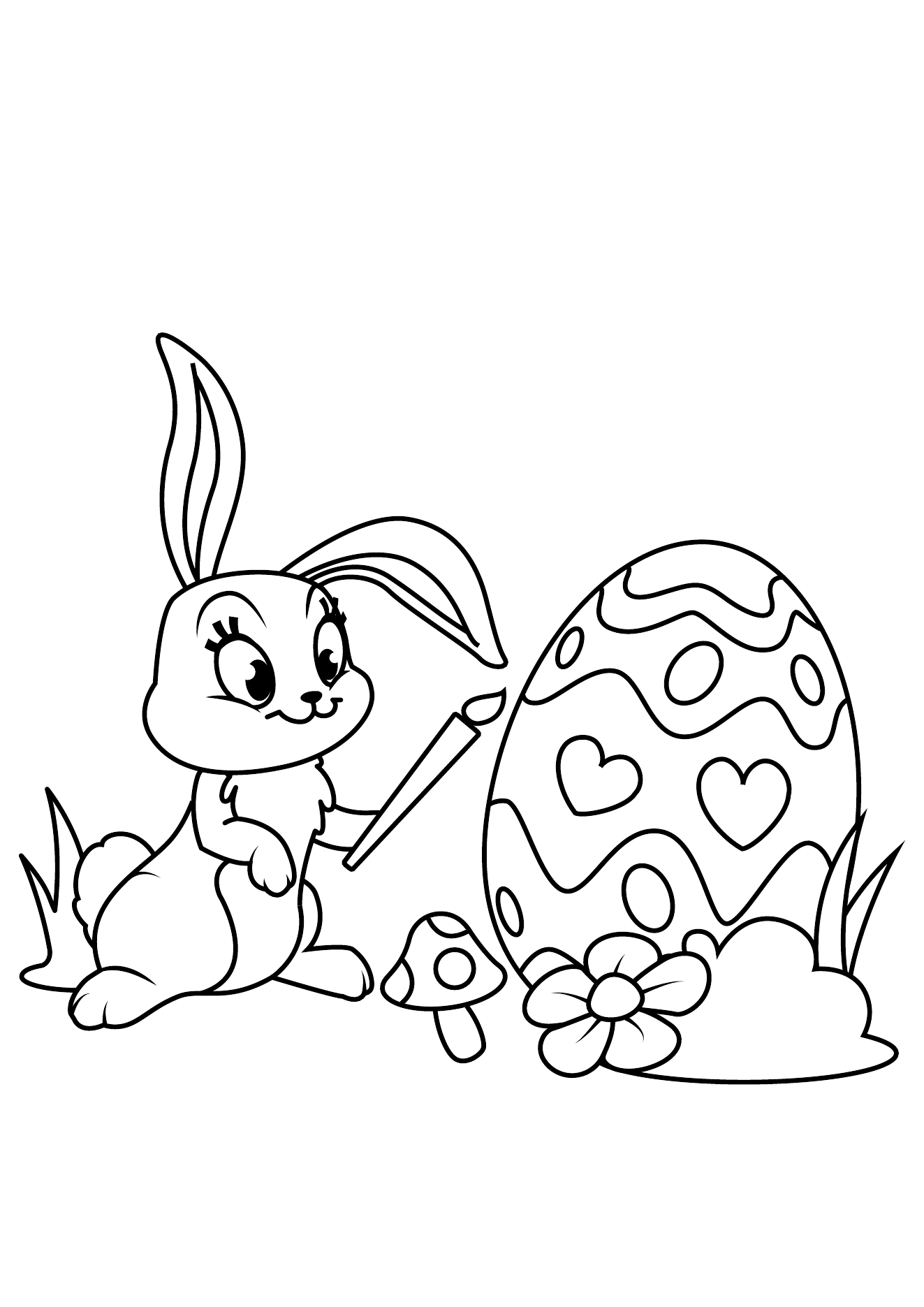 Easter Coloring Book Page 10 printable easter coloring page
