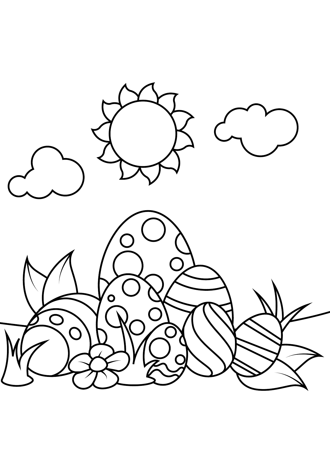 Easter Coloring Book Page 11 printable easter coloring page