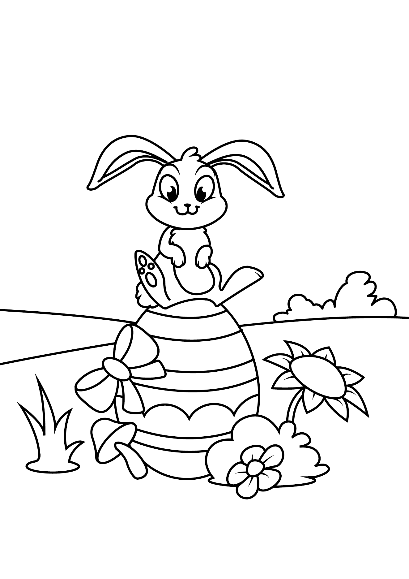 Easter Coloring Book Page 12 printable easter coloring page