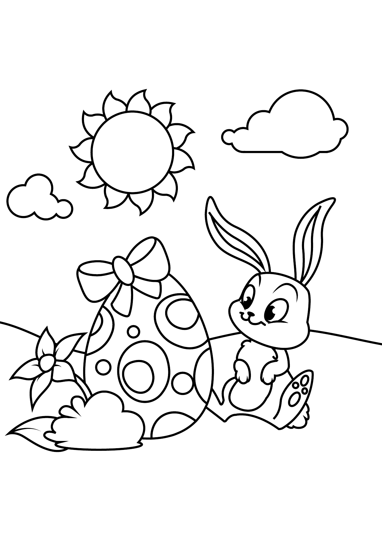 Easter Coloring Book Page 13 printable easter coloring page