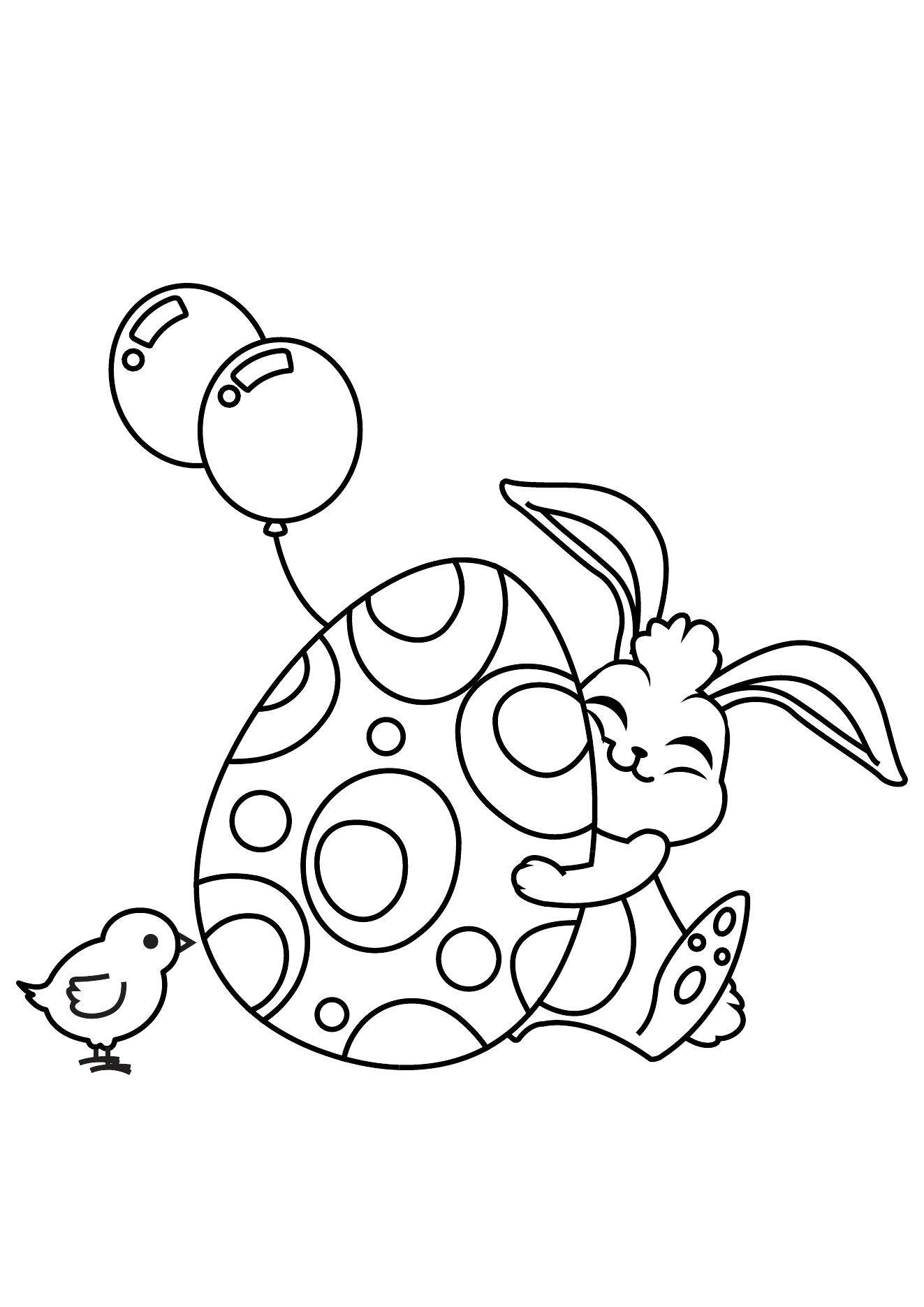 Easter Coloring Book Page 14 printable easter coloring page