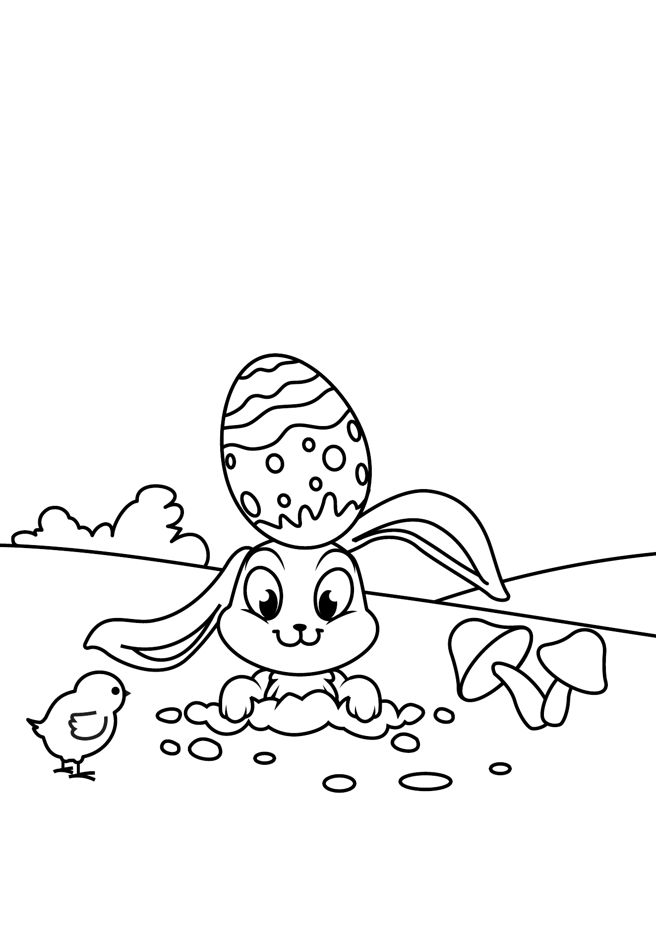 Easter Coloring Book Page 16 printable easter coloring page