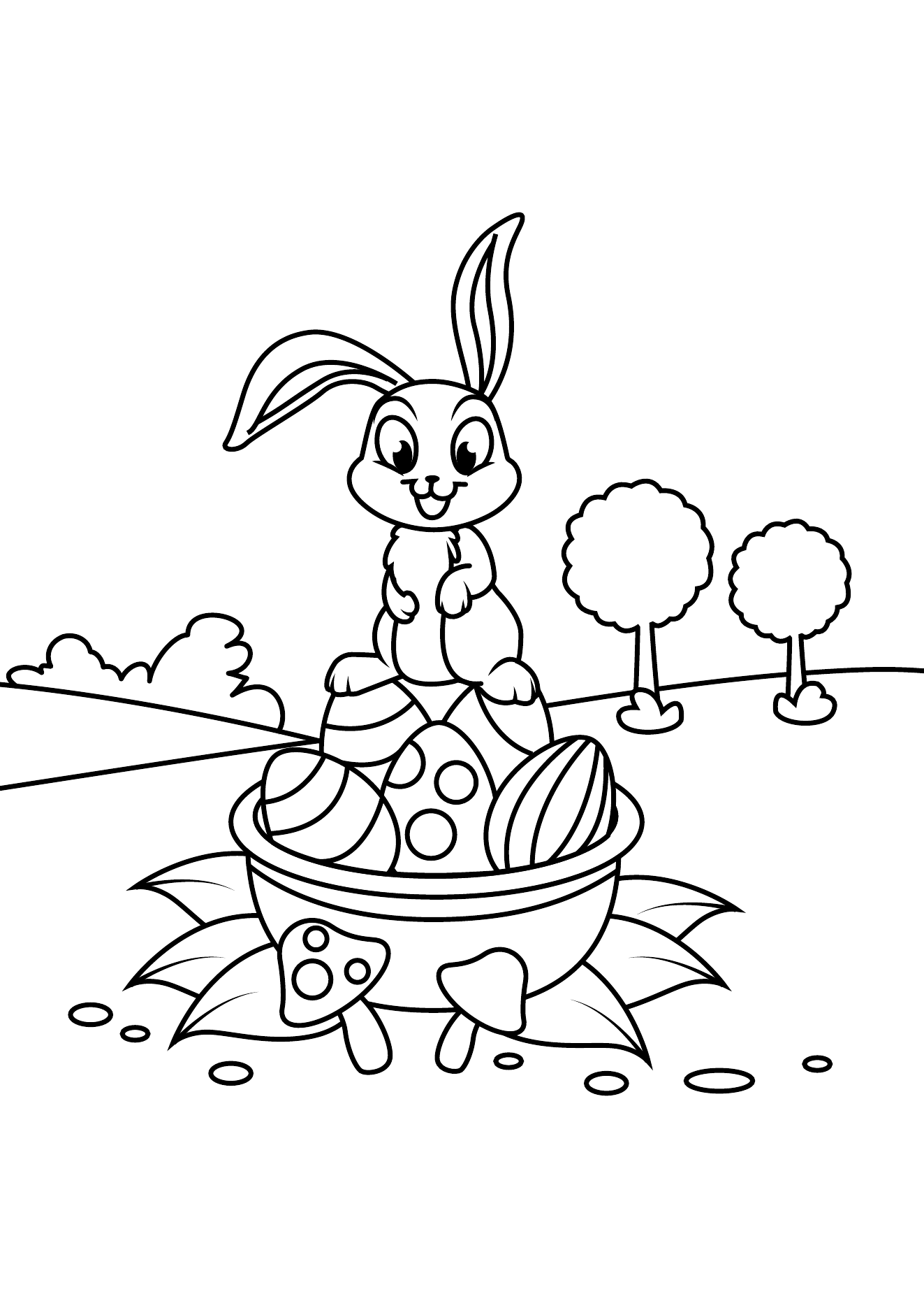 Easter Coloring Book Page 17 printable easter coloring page