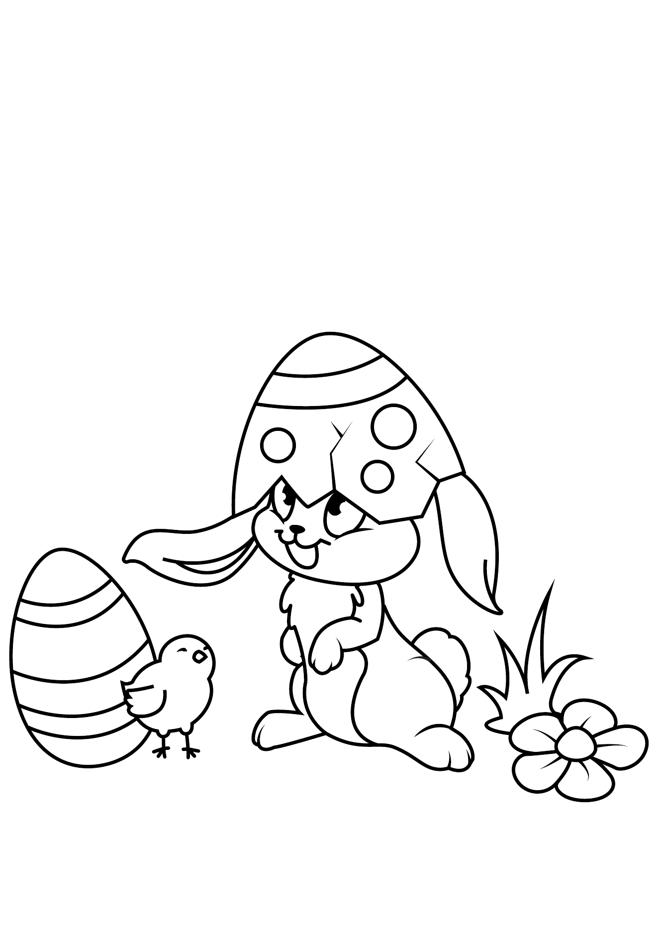 Easter Coloring Book Page 18 printable easter coloring page