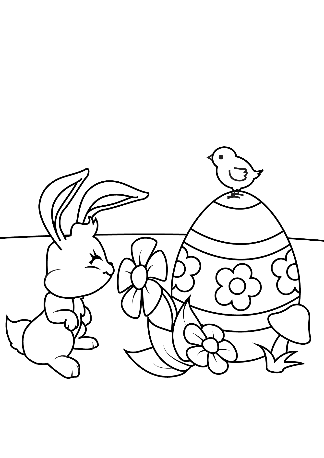 Easter Coloring Book Page 20 printable easter coloring page