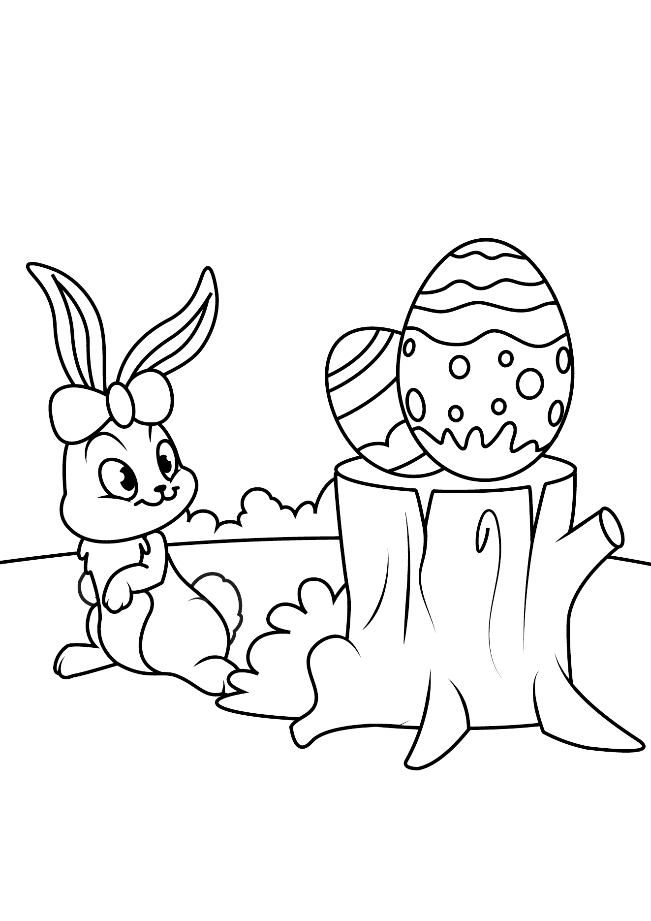 Easter Coloring Book Page 21 printable easter coloring page