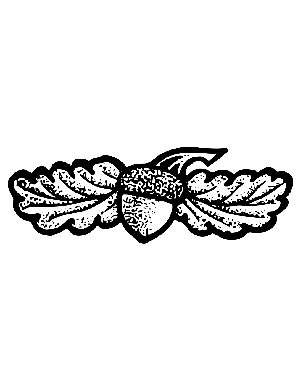 Acorn Divider printable fall coloring page