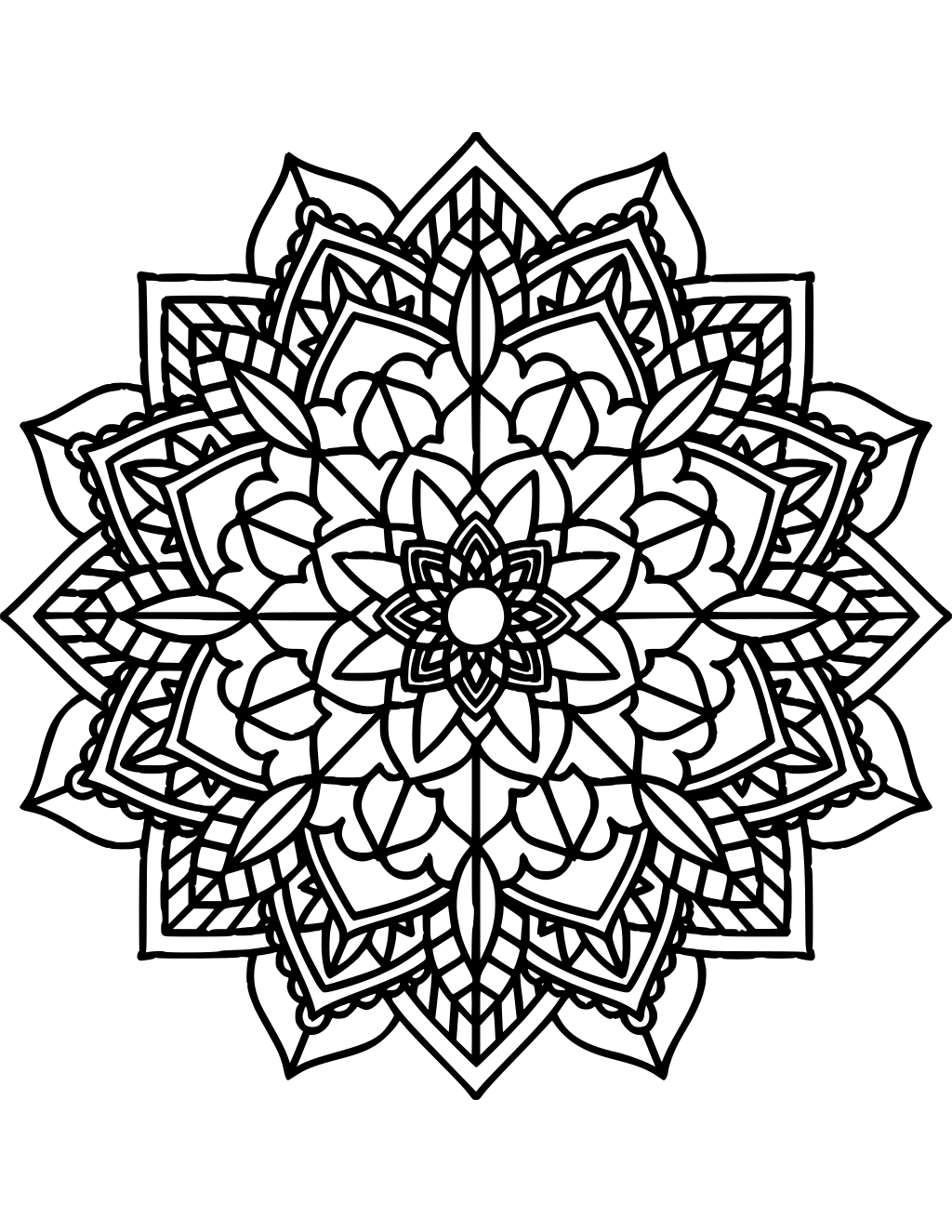 Flower Pattern printable flowers coloring page