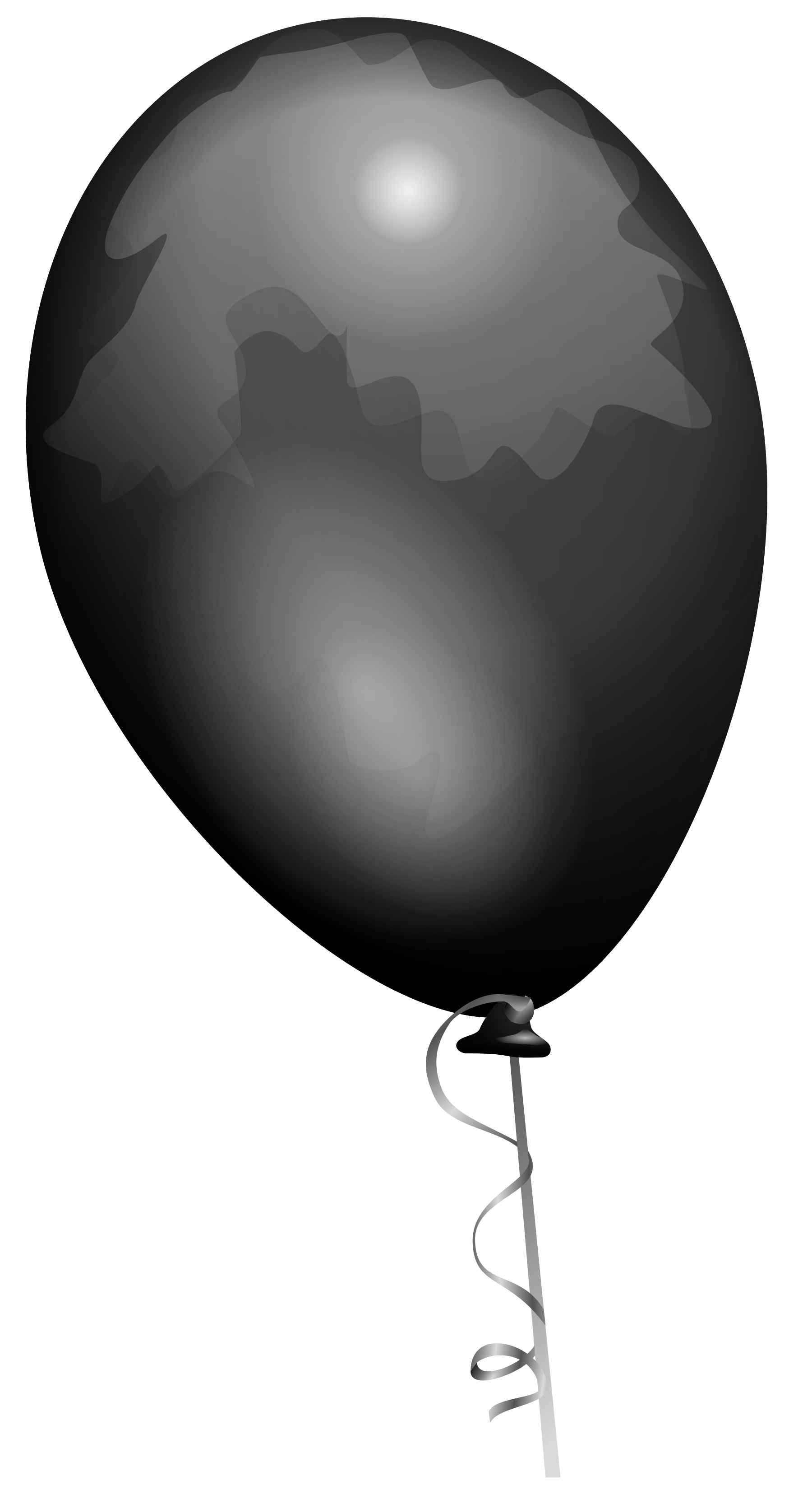 Black Balloon Drawing printable easy coloring page