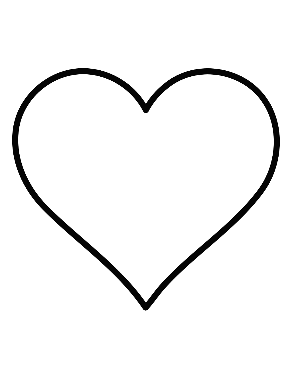 Hearts coloring page preview