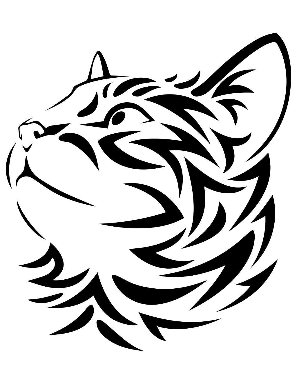 Animated Kitten printable kittens coloring page