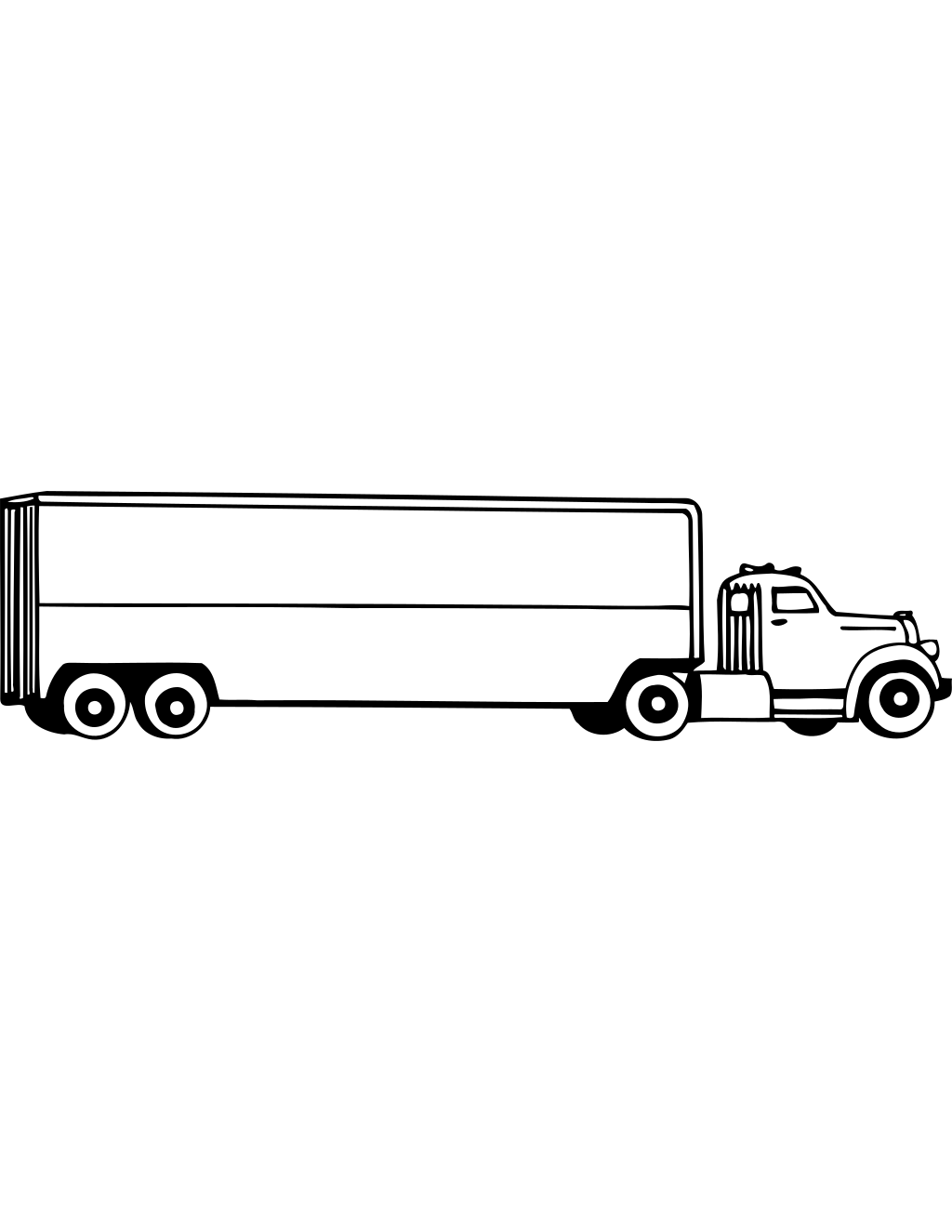 Truck Vector Image printable monster trucks coloring page