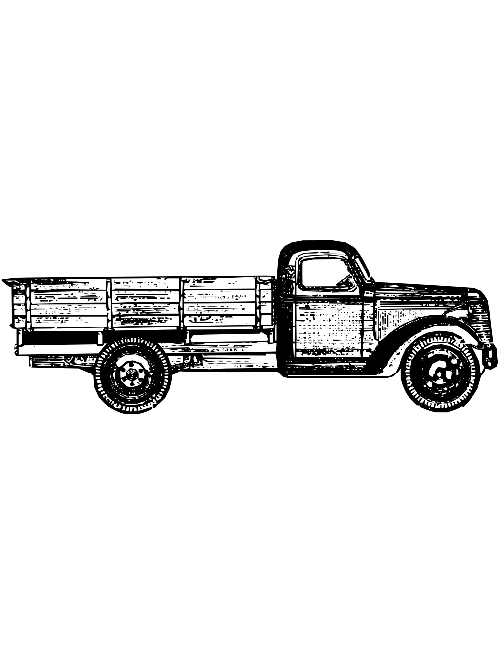 Vector Graphics Of Small Zis 15 Truck printable monster trucks coloring page