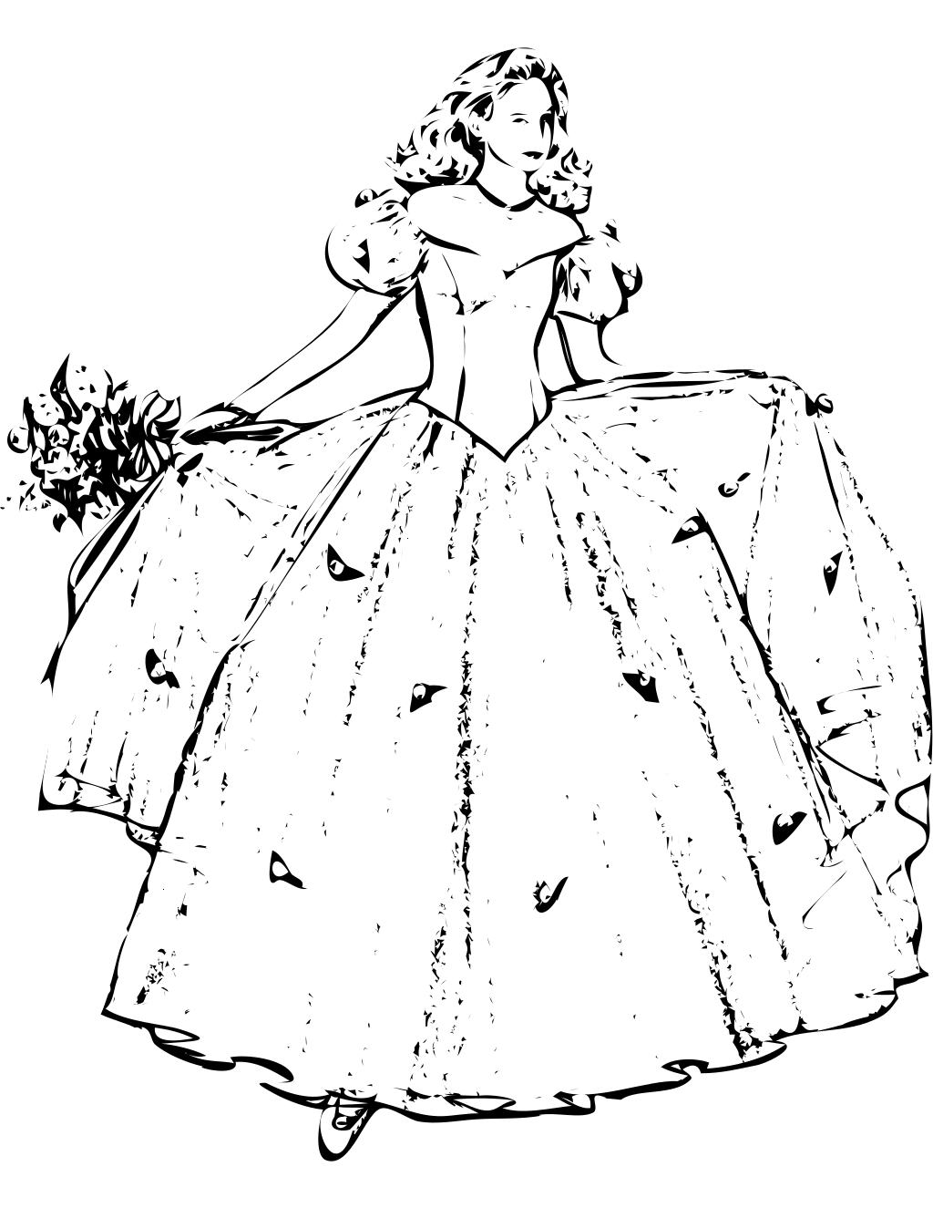 Castle Coloring Page printable princesses coloring page