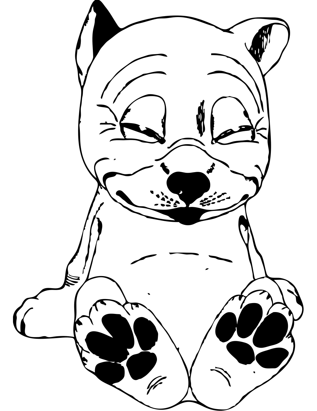 Cute Puppy Coloring Page printable puppies coloring page