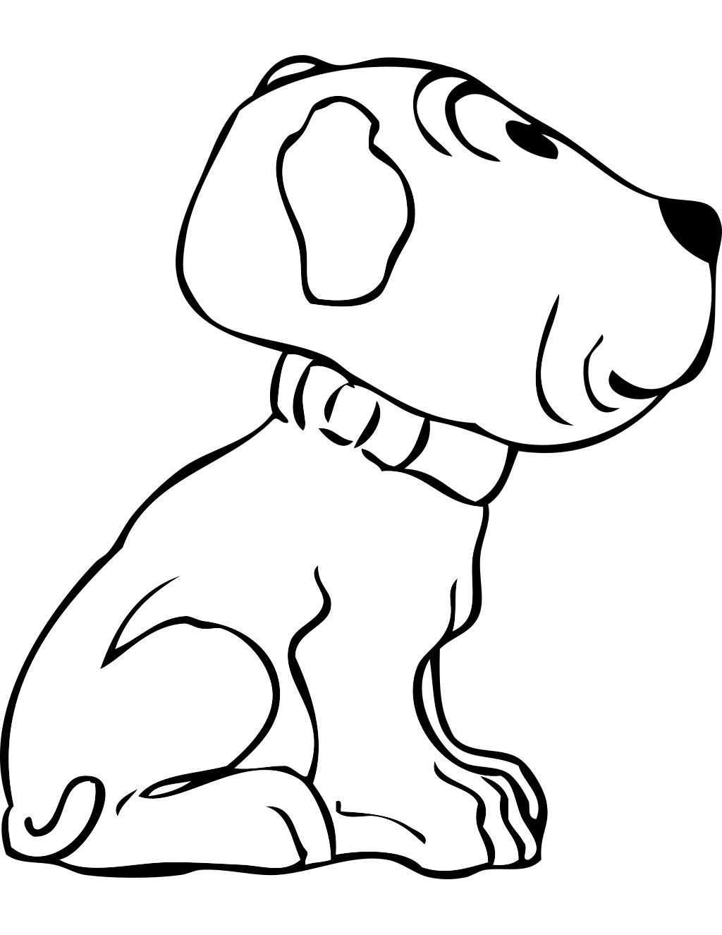 Puppies coloring page preview
