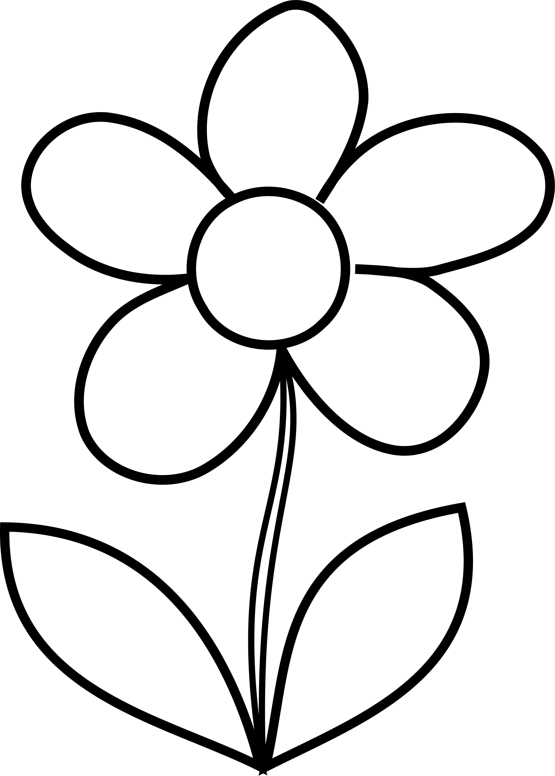 Spring coloring page preview