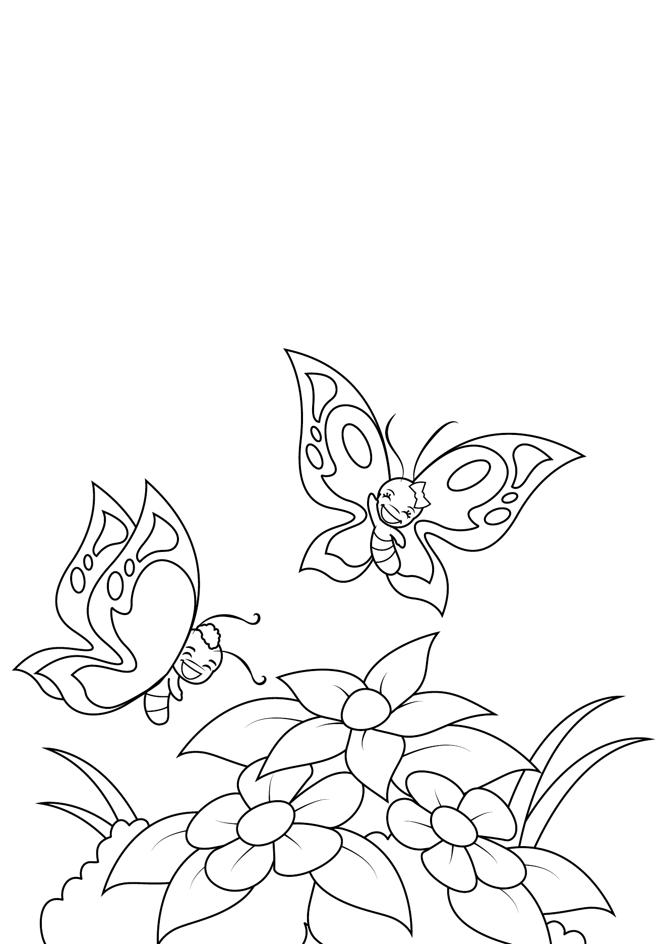 Spring Coloring Book Page 08 printable spring coloring page