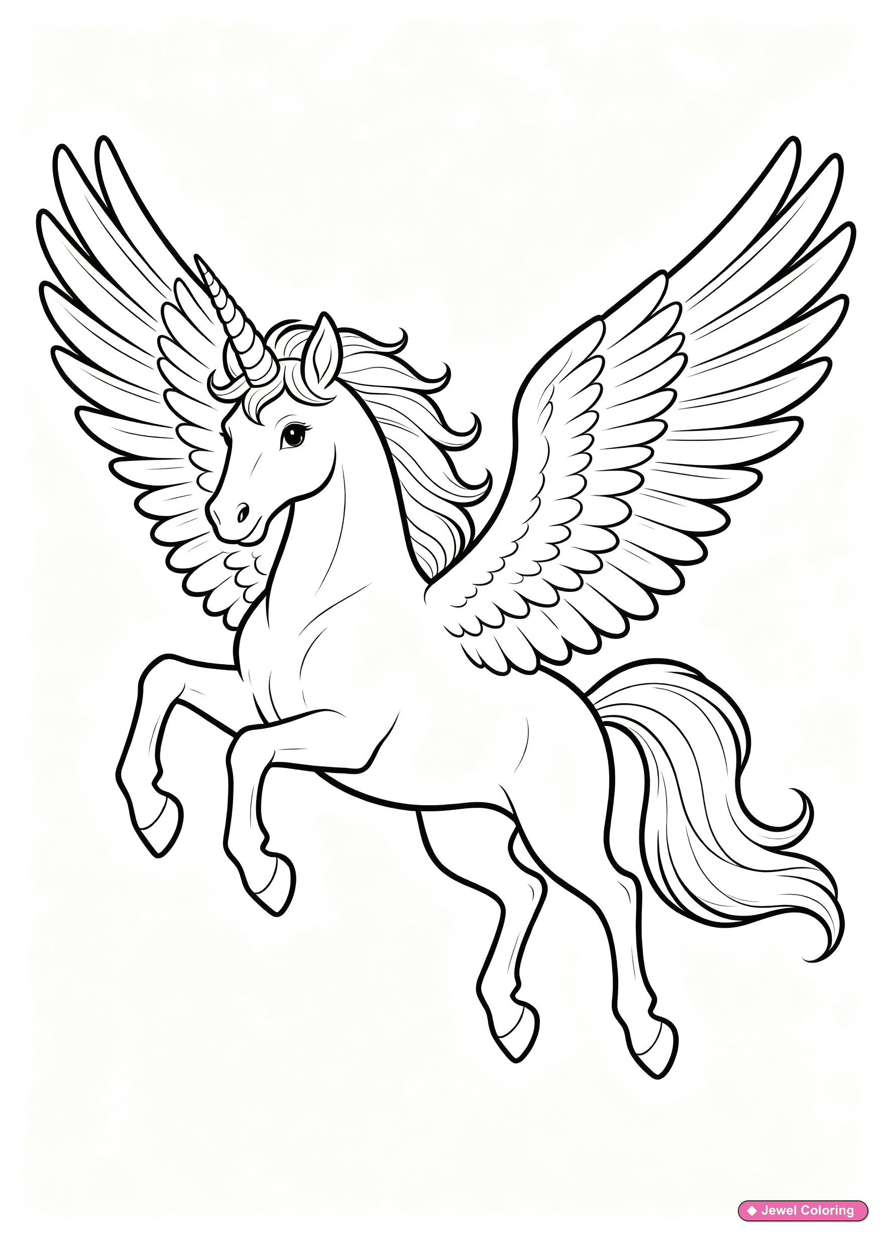 Halloween Unicorn Coloring Page printable unicorns coloring page
