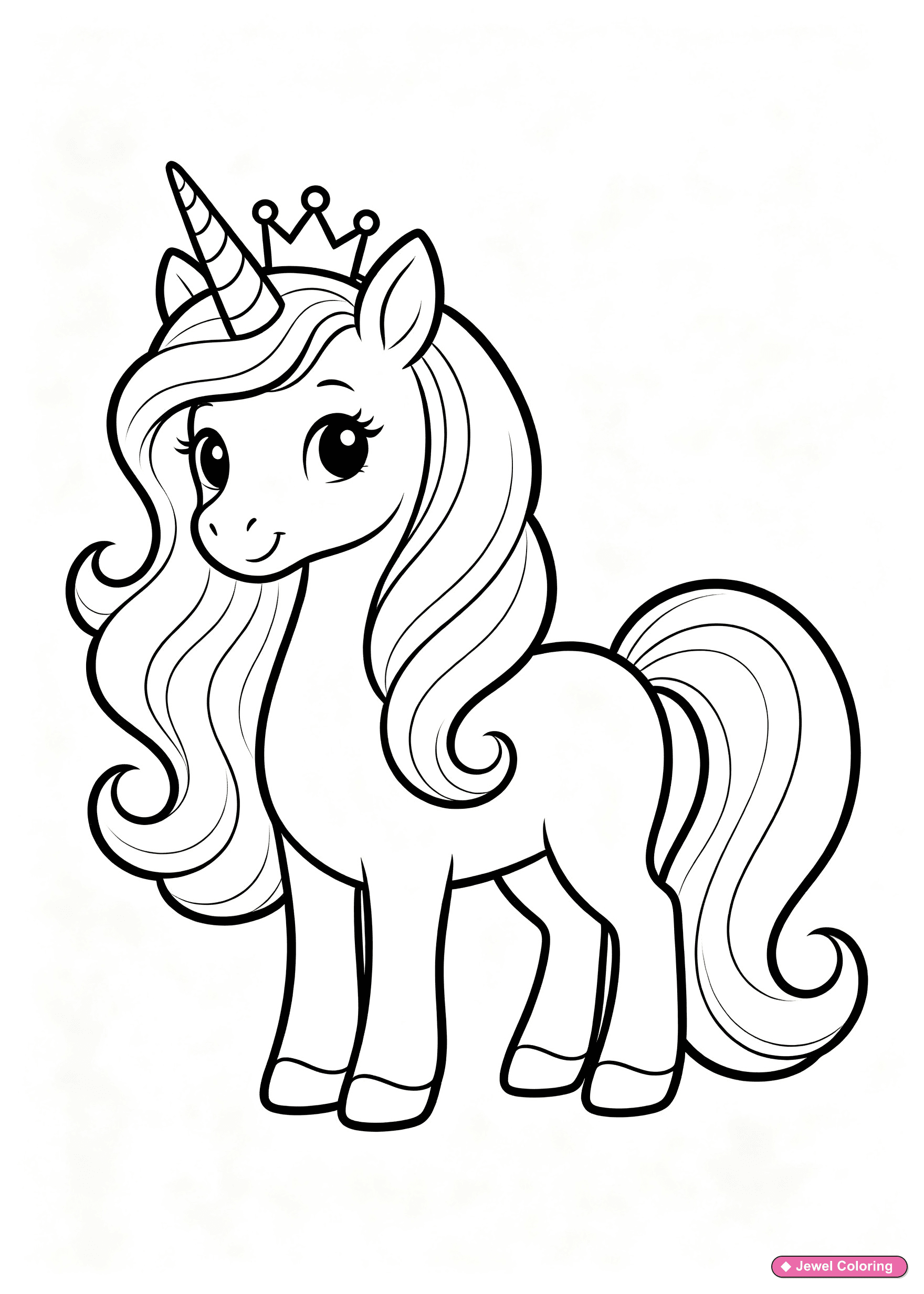 Kitty Unicorn Coloring Page printable unicorns coloring page
