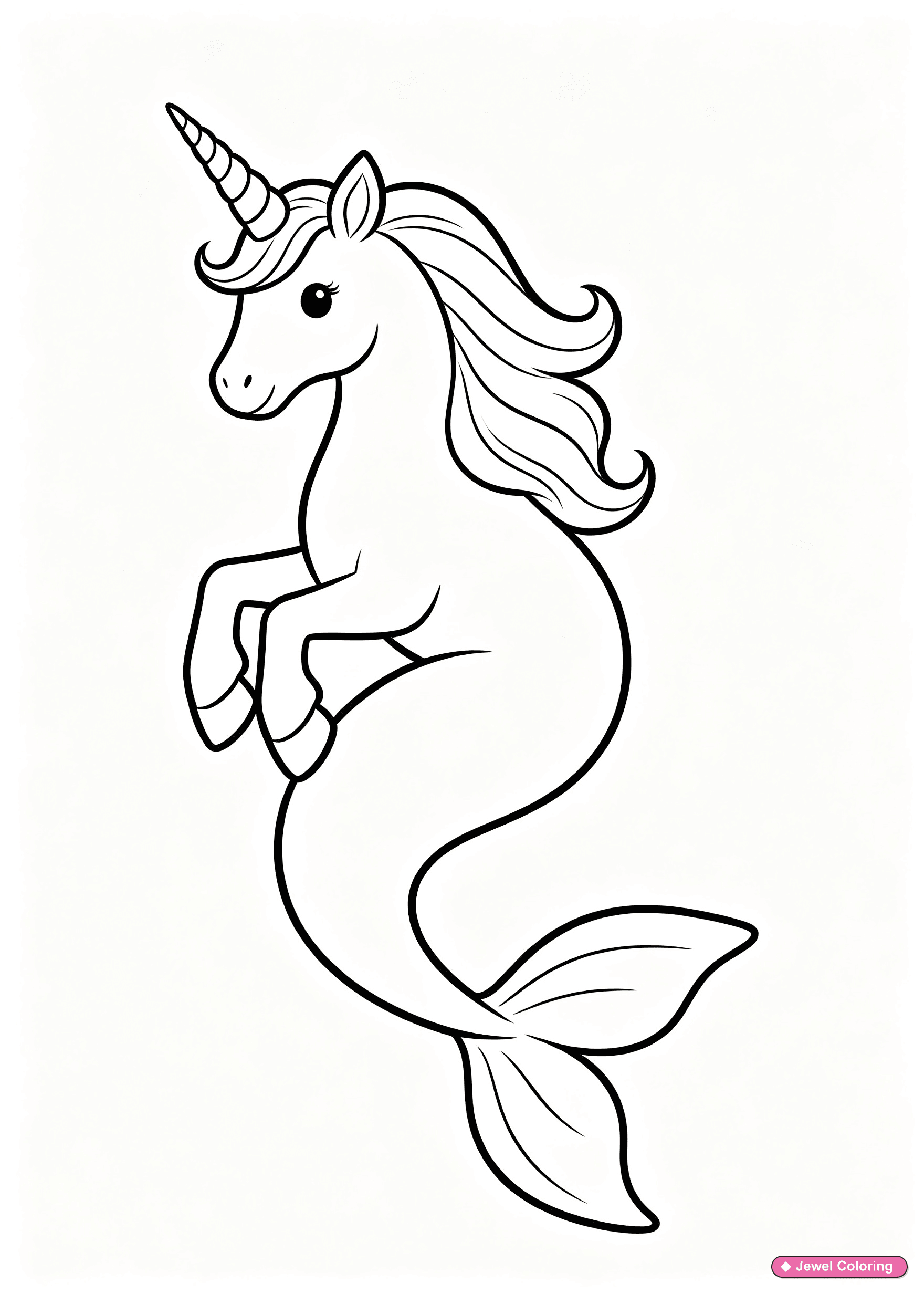 Unicorn Cat Coloring Page printable unicorns coloring page