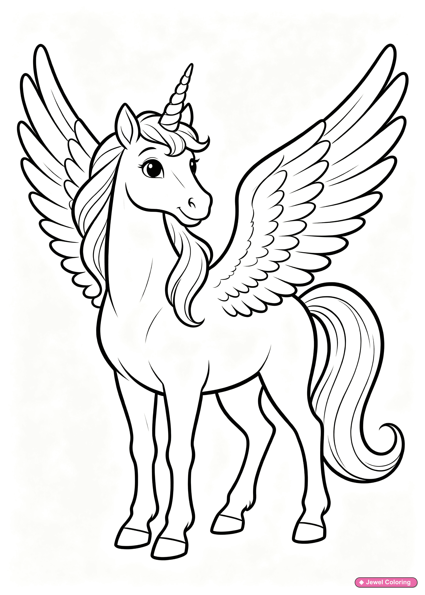 Unicorn Cupcake Coloring Page printable unicorns coloring page