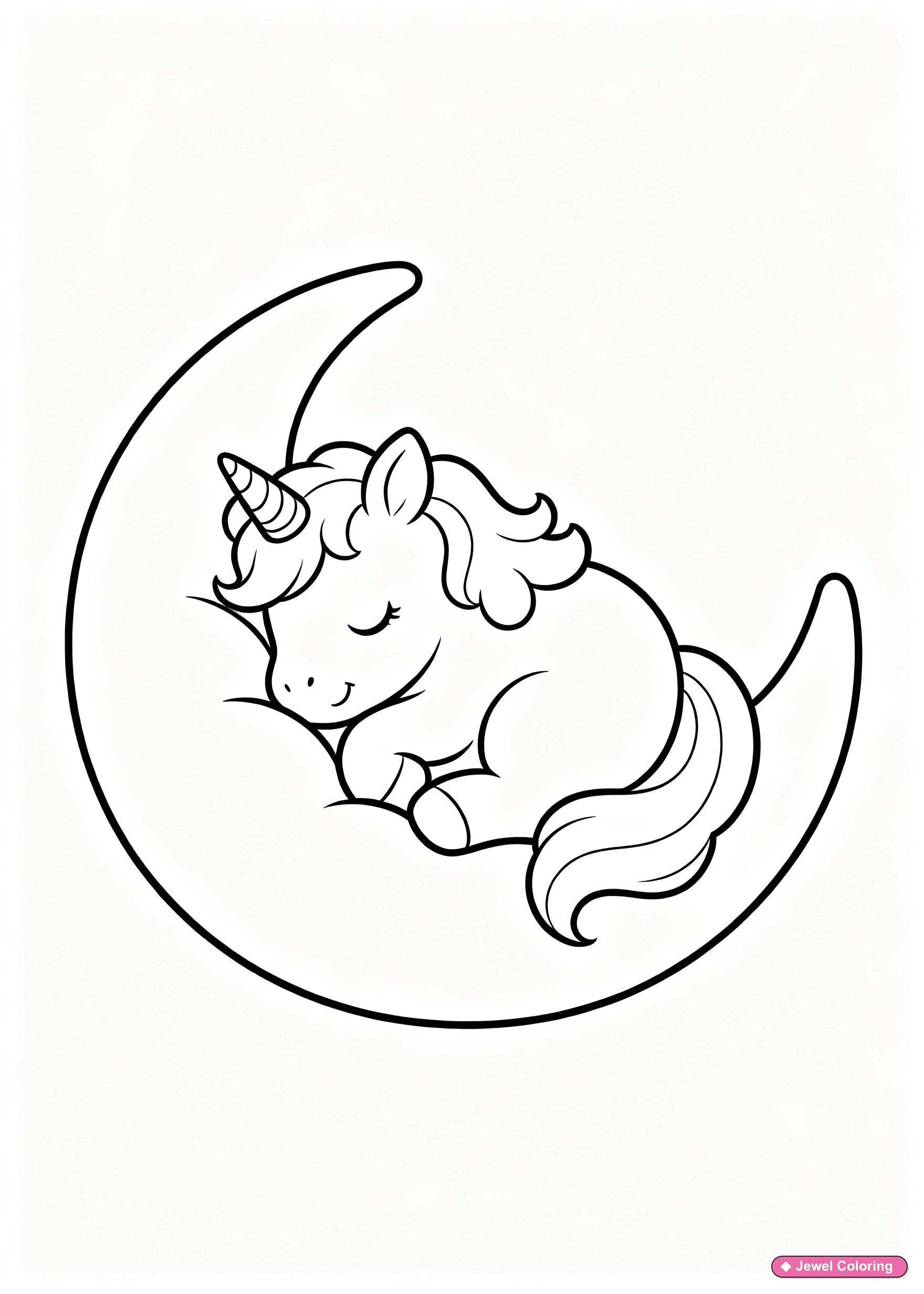 Unicorn With Crown Coloring Page printable unicorns coloring page