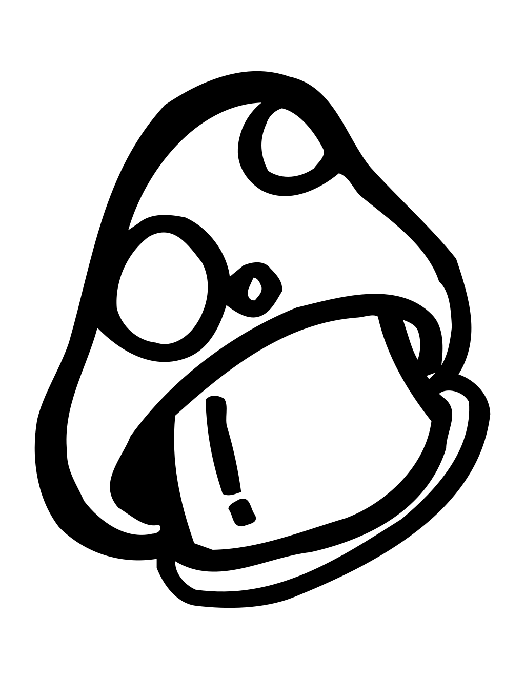 Rase Mushroom printable autumn coloring page