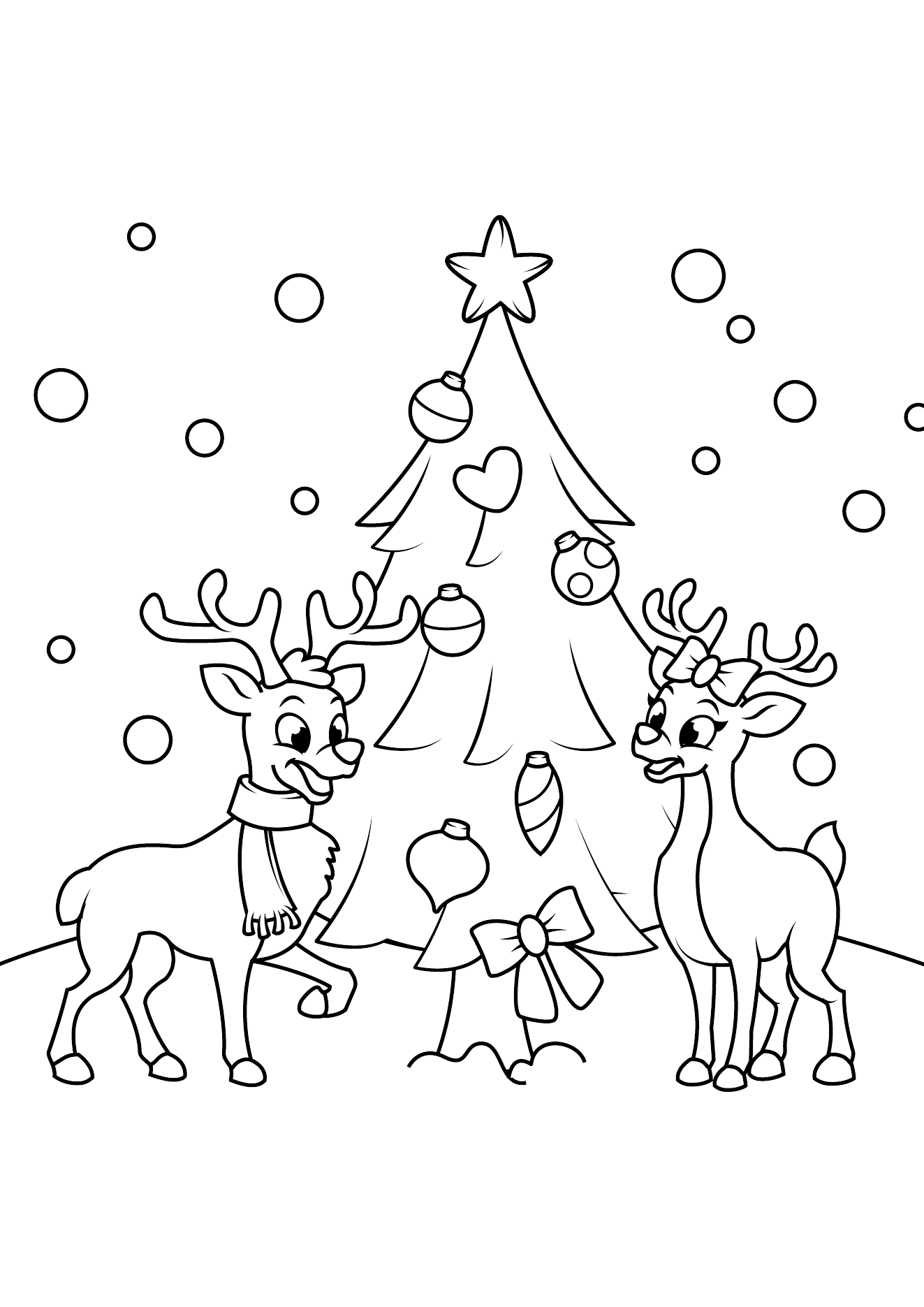 Christmas Coloring Book Page 05 printable christmas coloring page