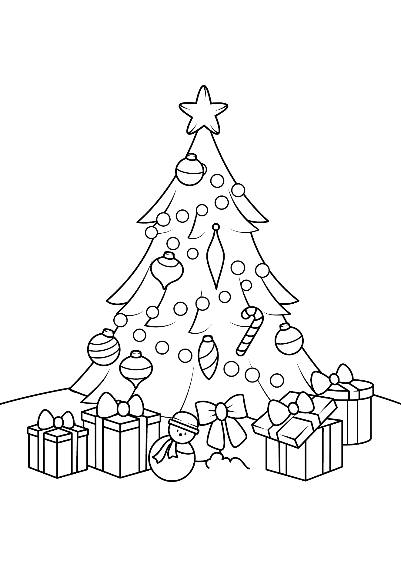Christmas Coloring Book Page 06 printable christmas coloring page