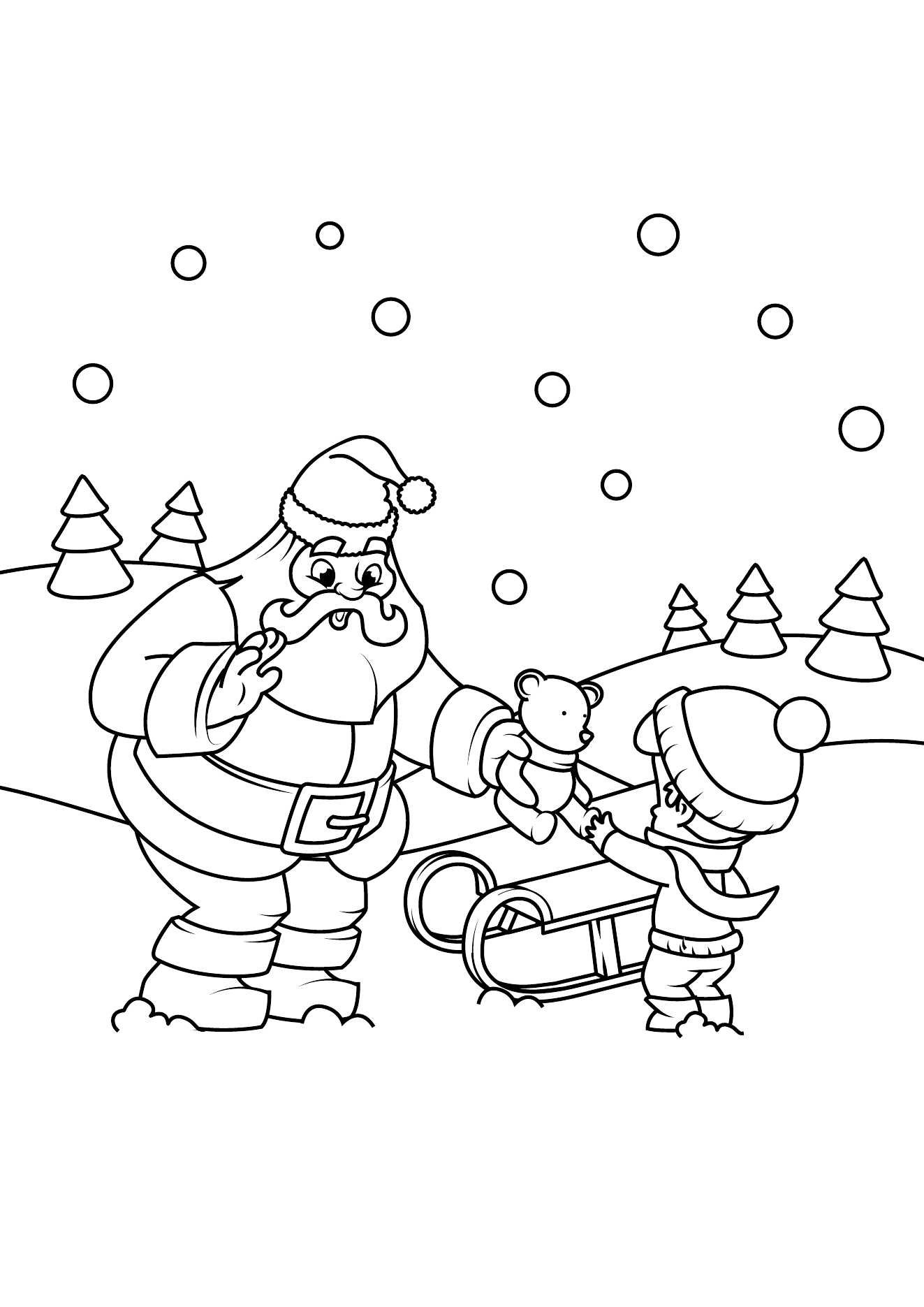 Christmas Coloring Book Page 13 printable christmas coloring page