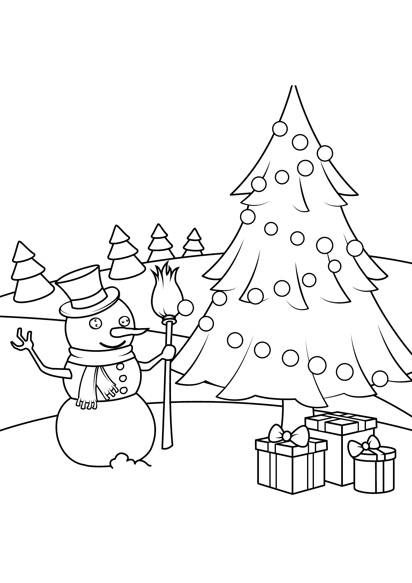 Christmas Coloring Book Page 17 printable christmas coloring page