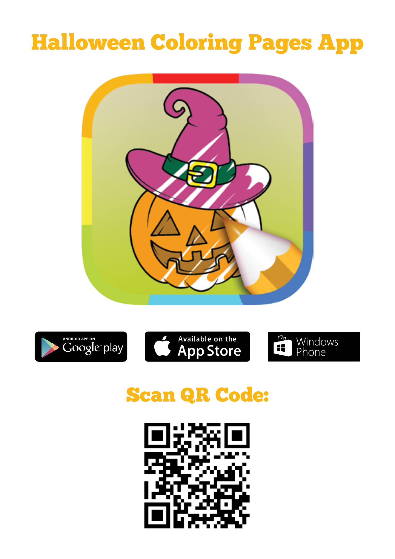 Halloween Coloring Book Page 03 printable halloween coloring page